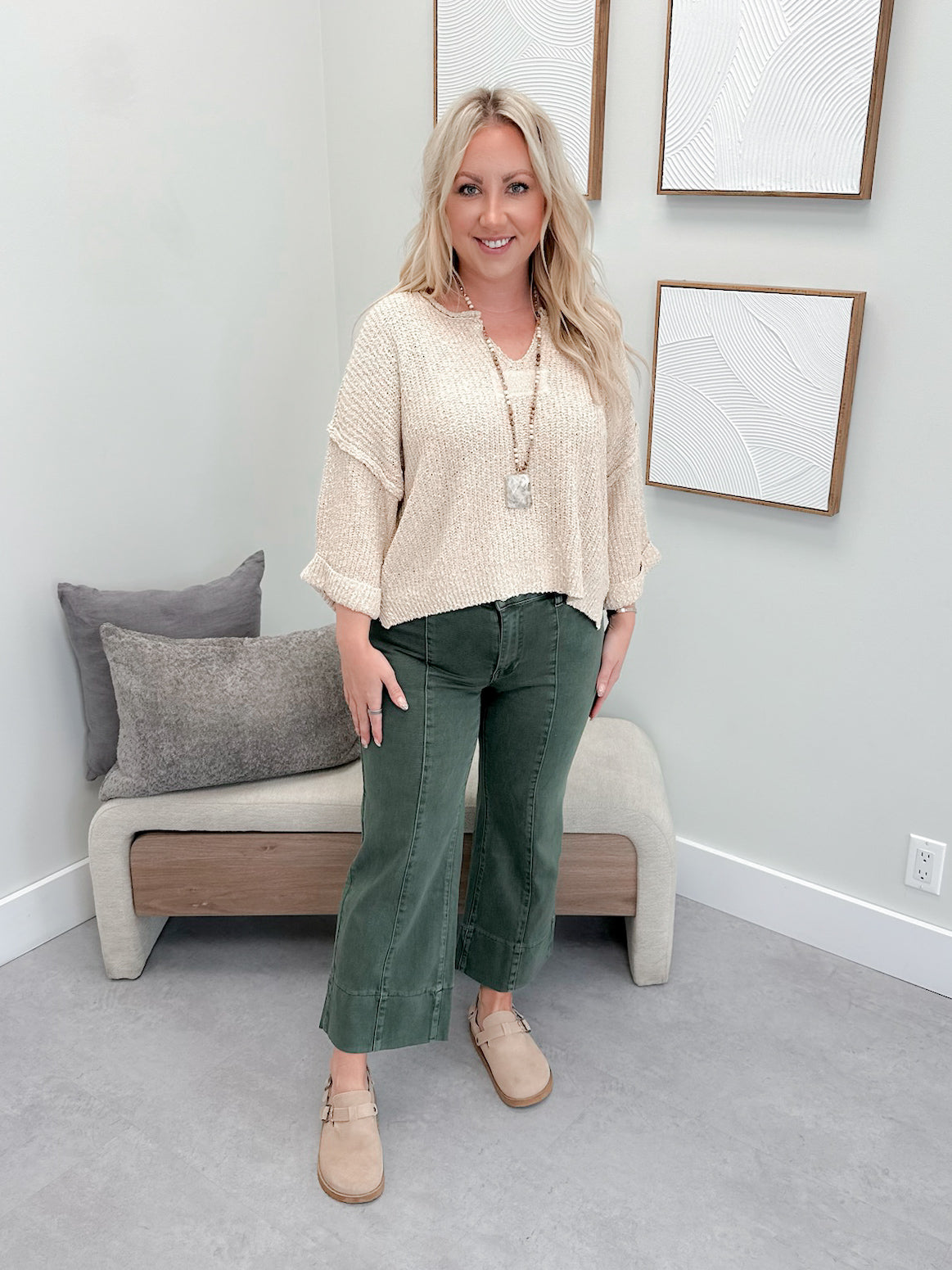 Echo Sweater in Beige