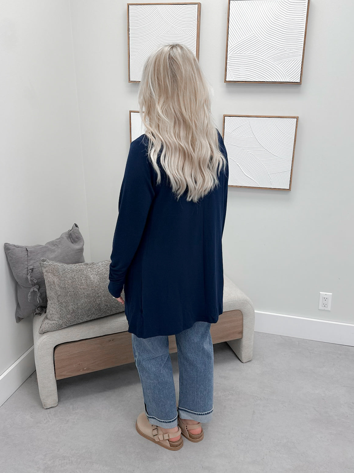 Cori Cardigan in Navy