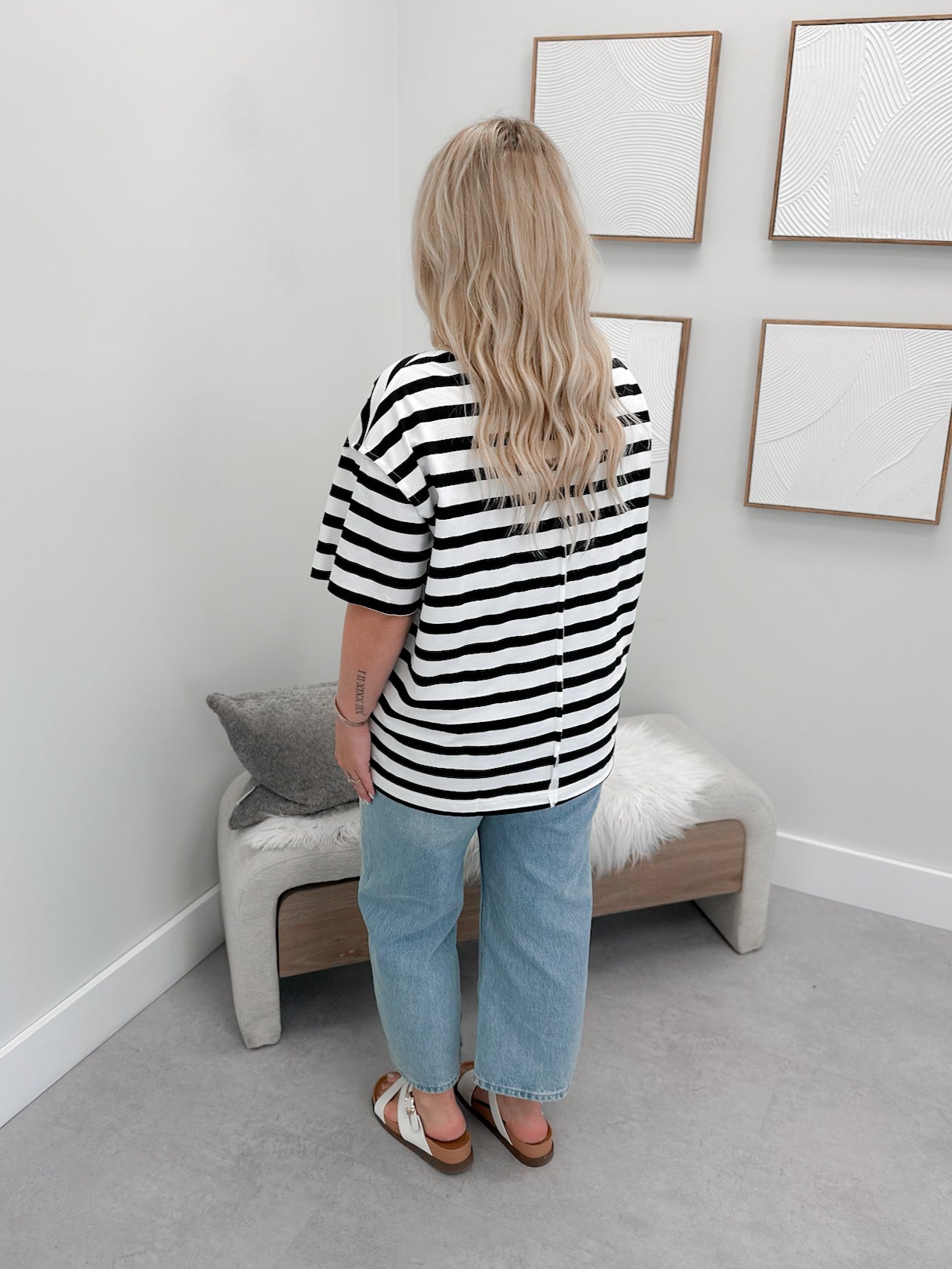 Boyfriend Tee in Seeing Stripes by Ampersand Avenue