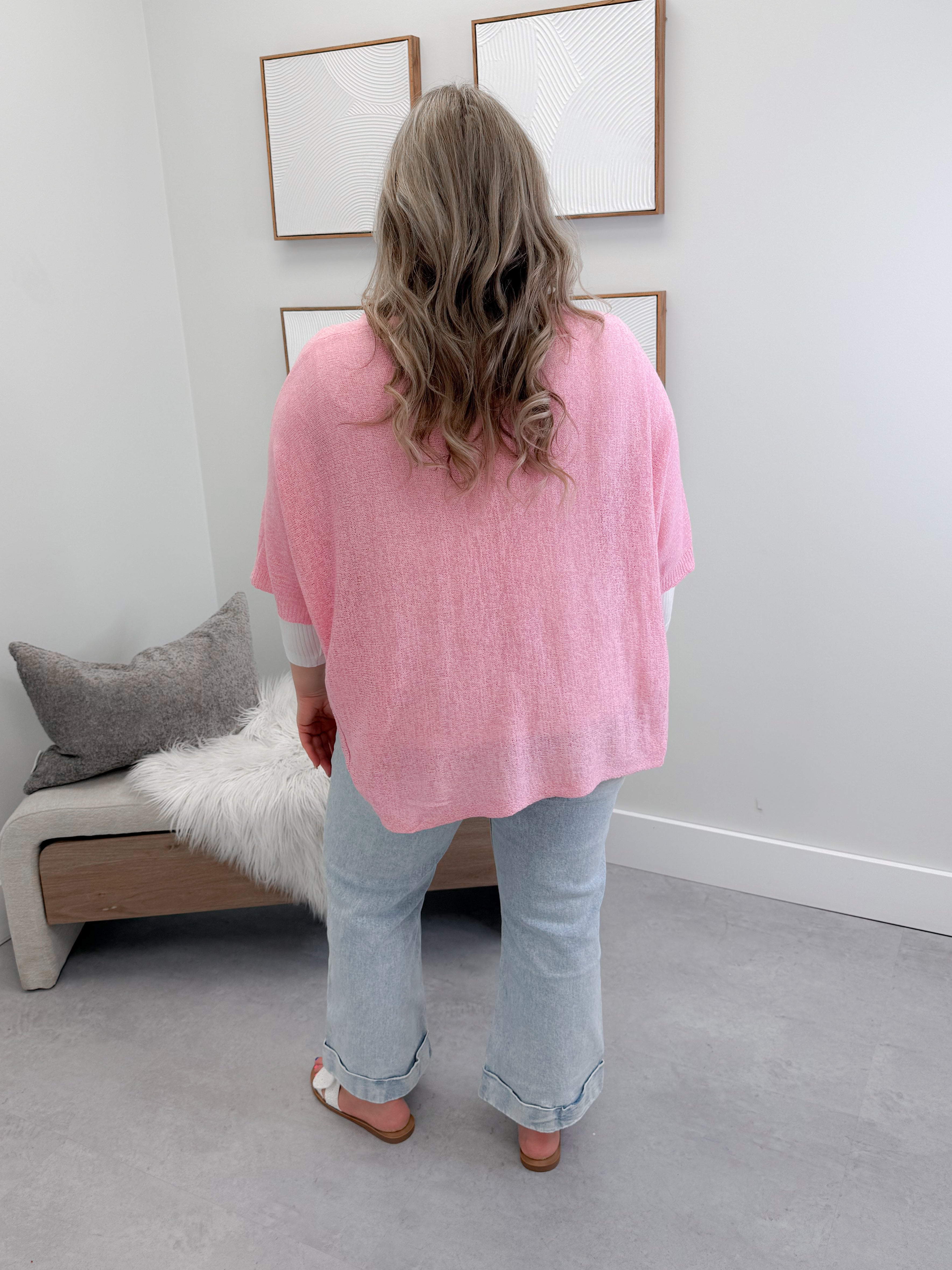 Drew Cardigan in Pink