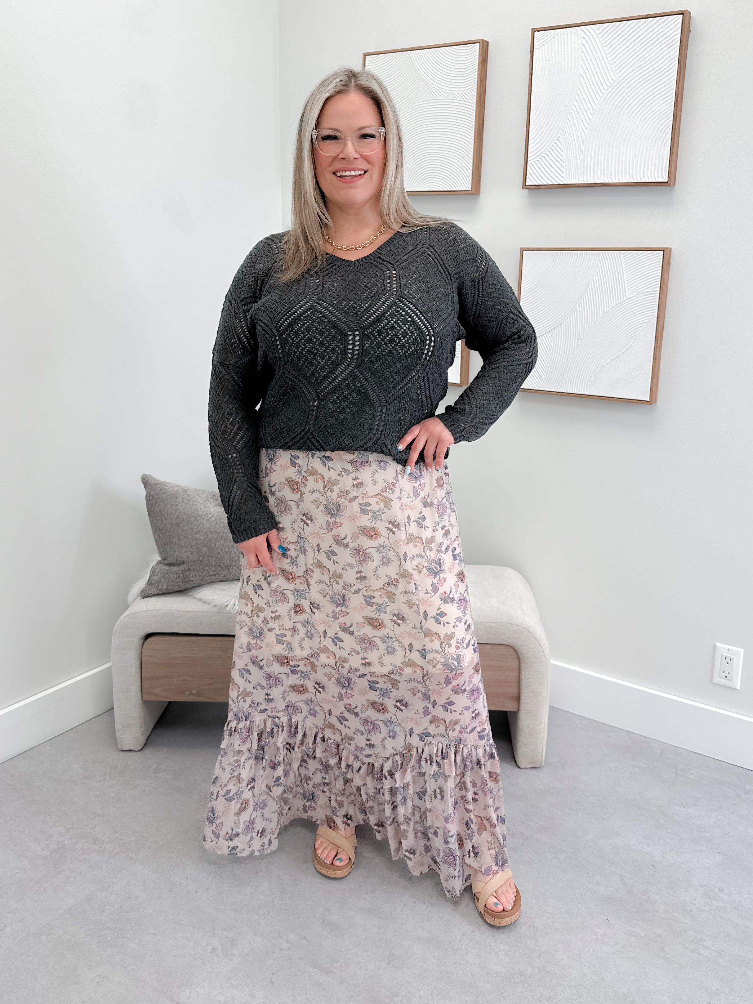 Spin Sweater in Charcoal
