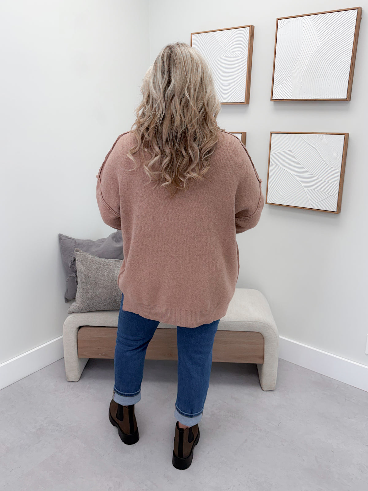 Aurora Sweater in Rose Gold