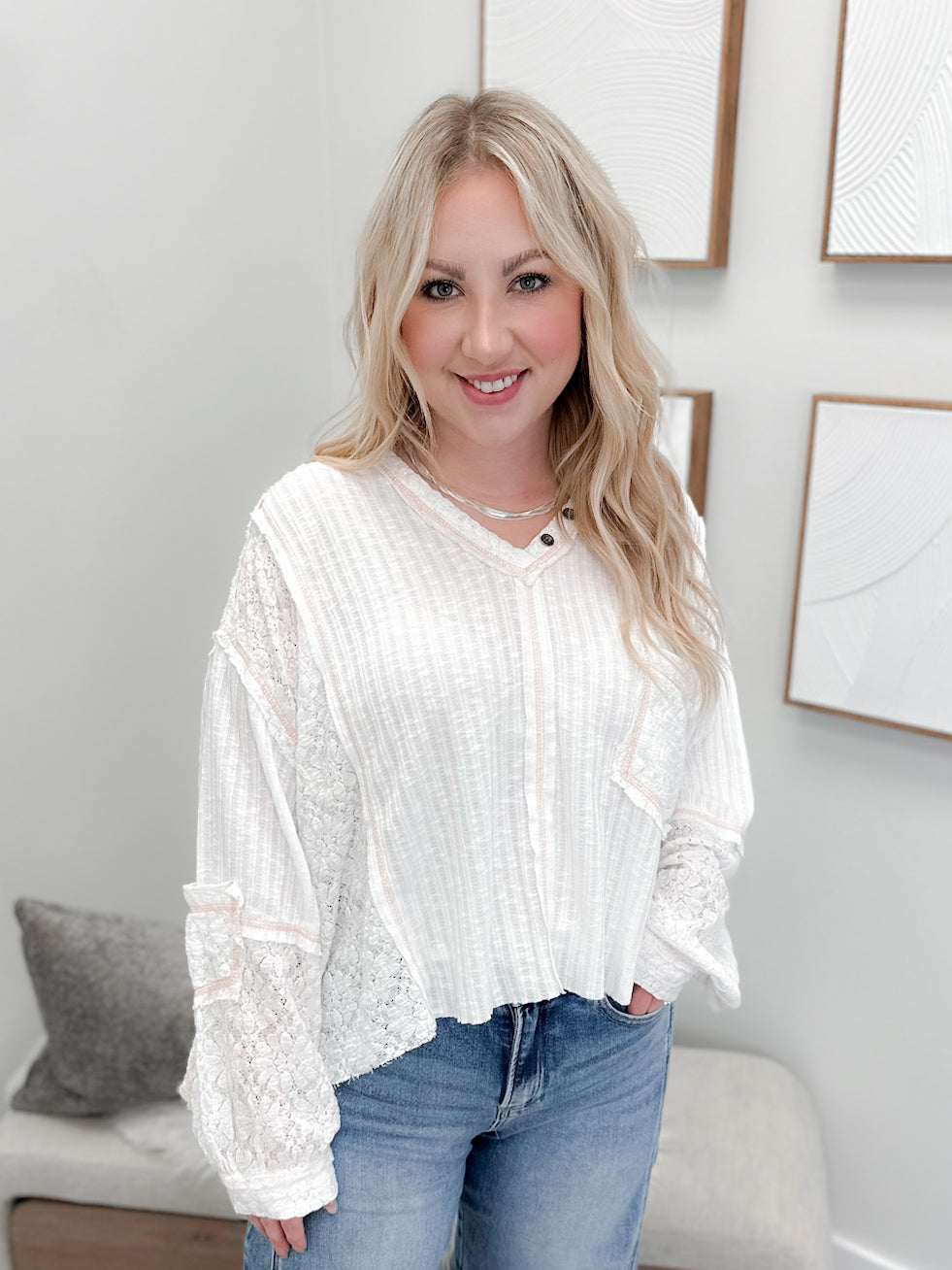 Harlem Long Sleeve in Cloud