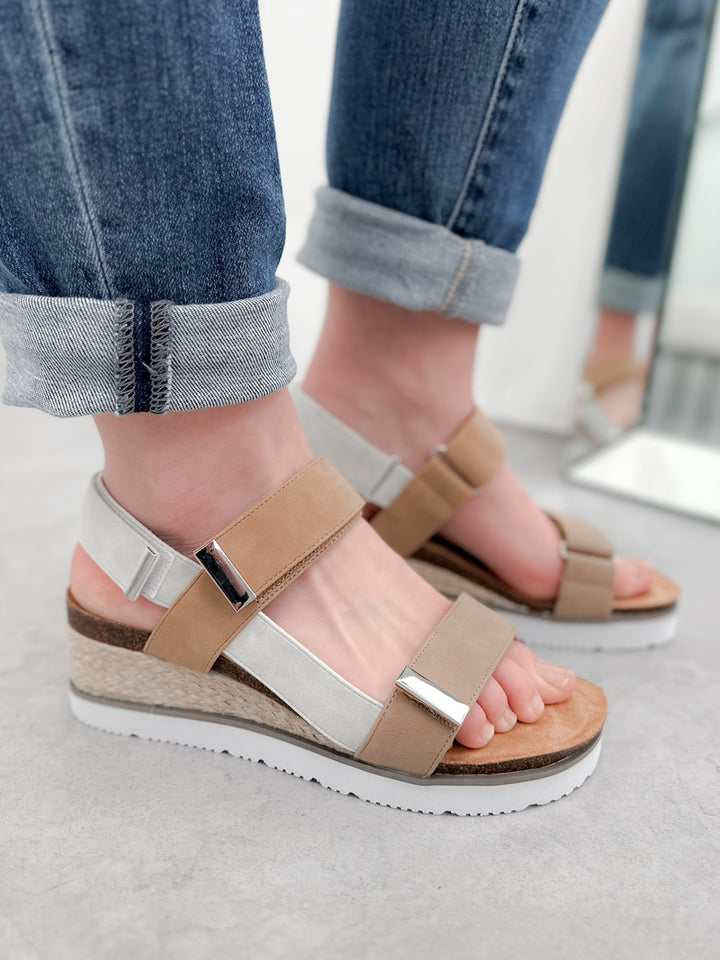 Roadie Sandal in Tan by Corkys