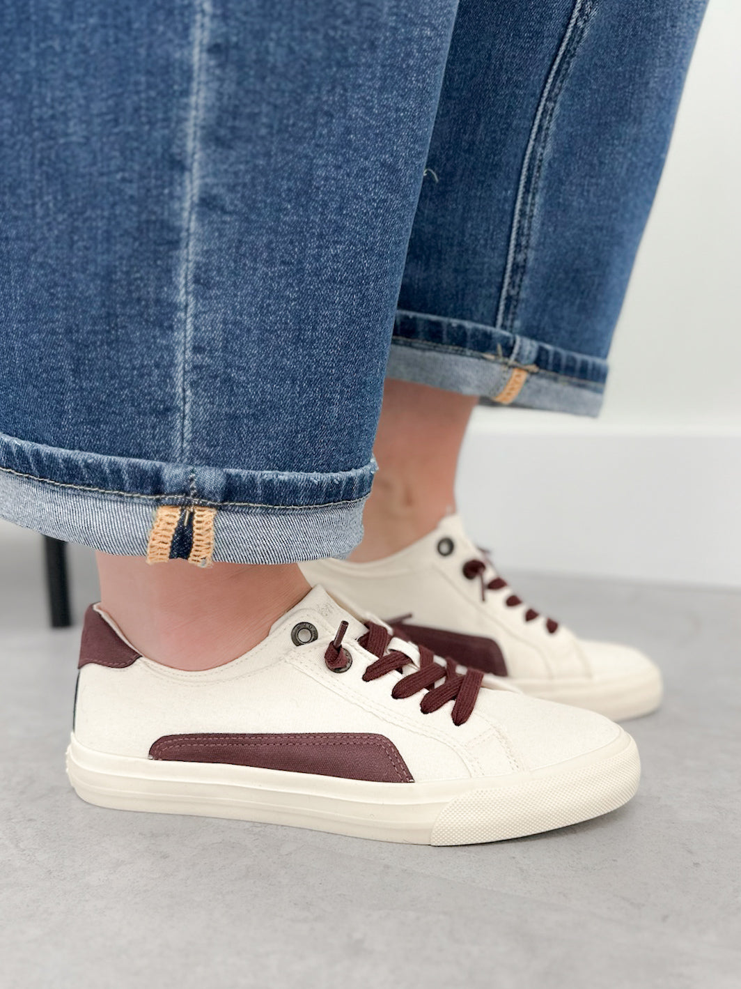 Martina Slip on Sneaker in Cream