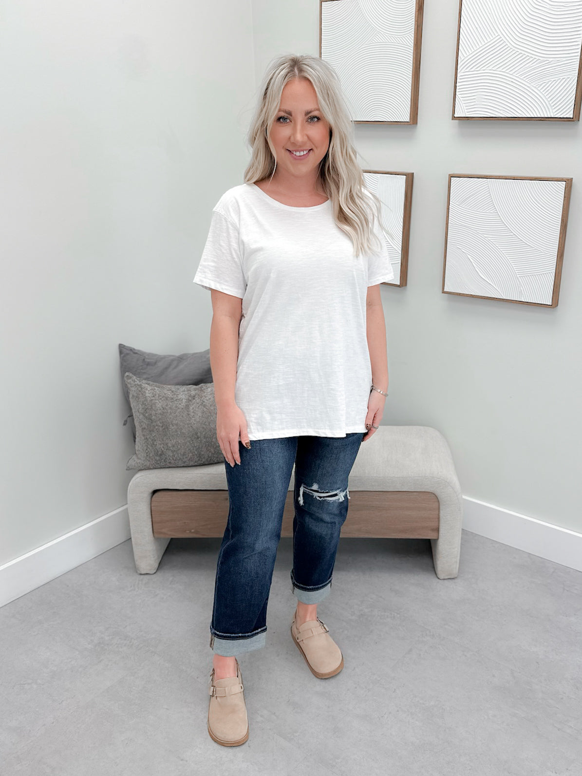 209 Tee in White by Twenty Nine The Label