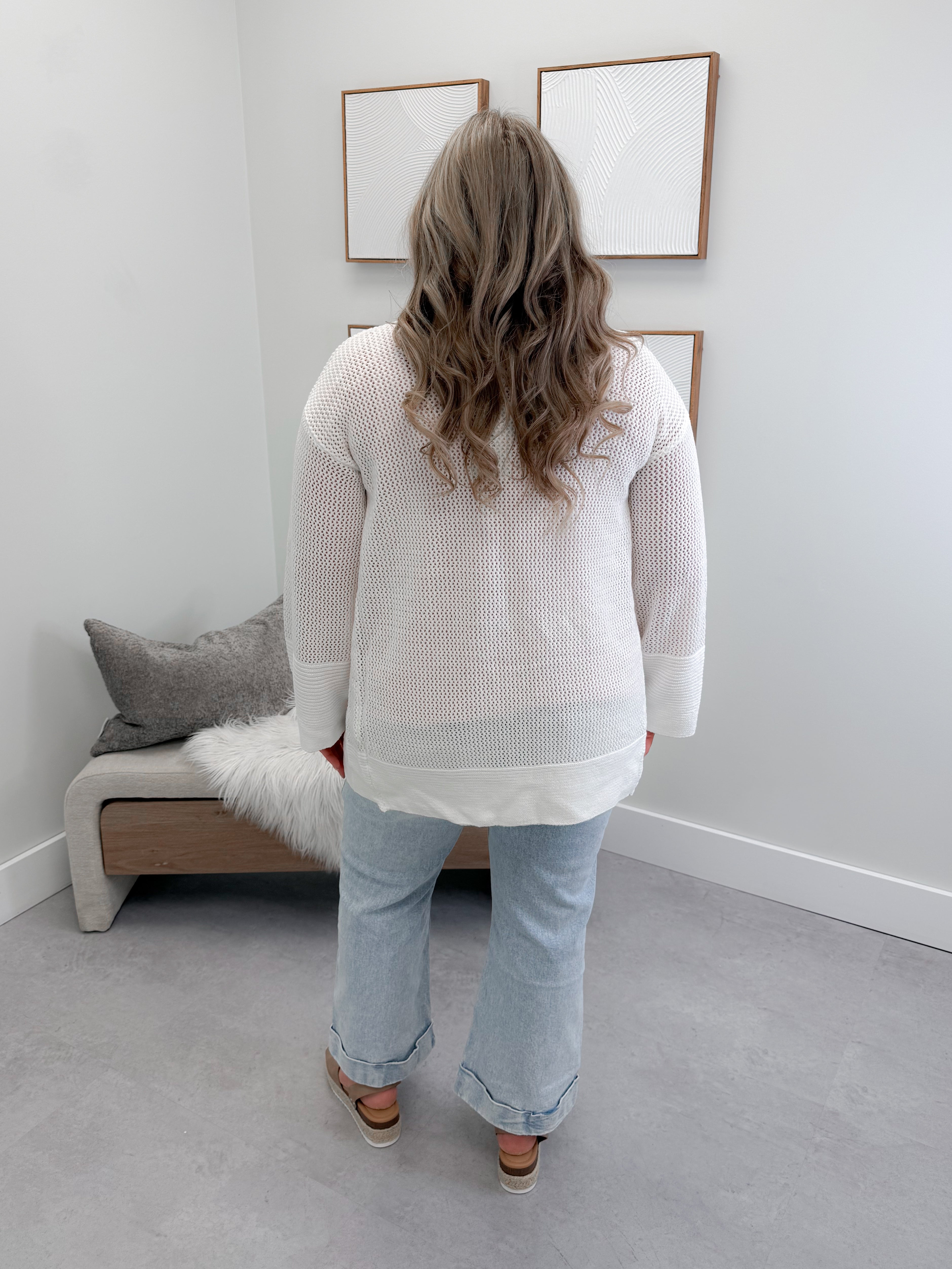 Dee Cardigan in Cloud