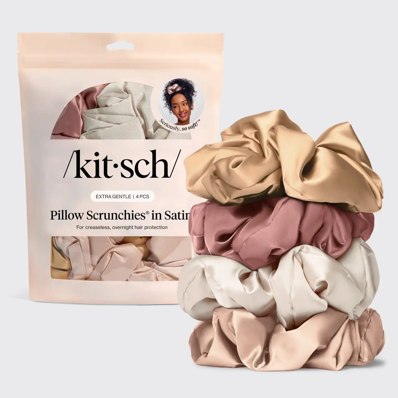 Pillow Scrunchies in Satin by Kitsch