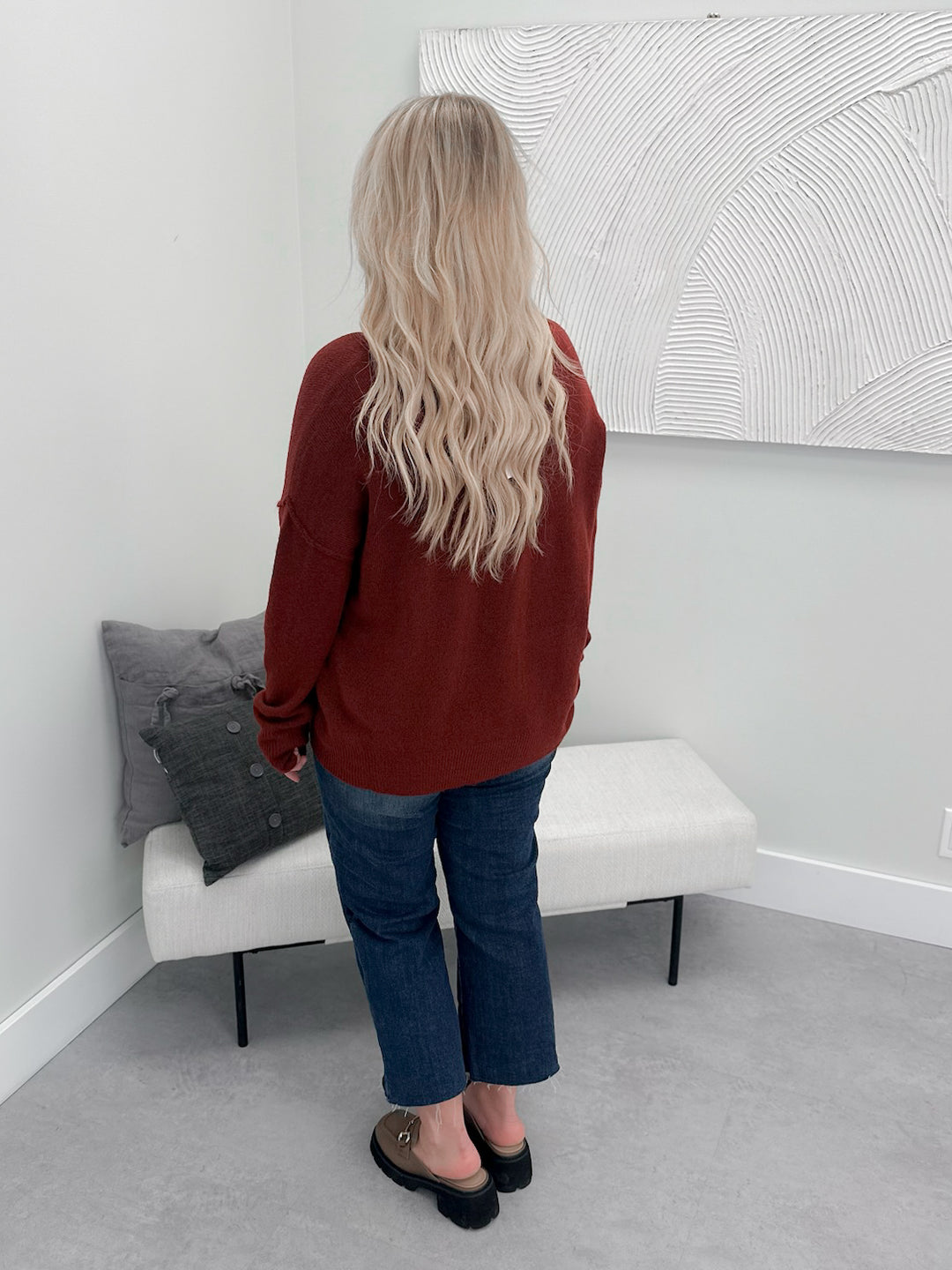 Cricket Sweater in Burgundy