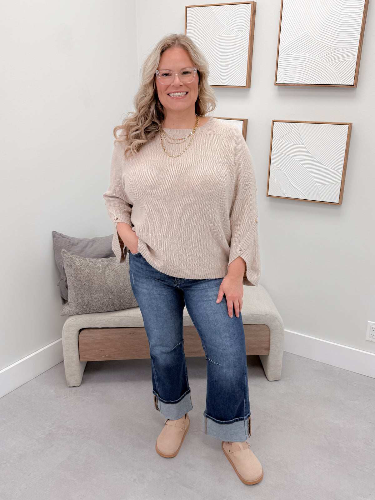 Gwen Sweater in Dune