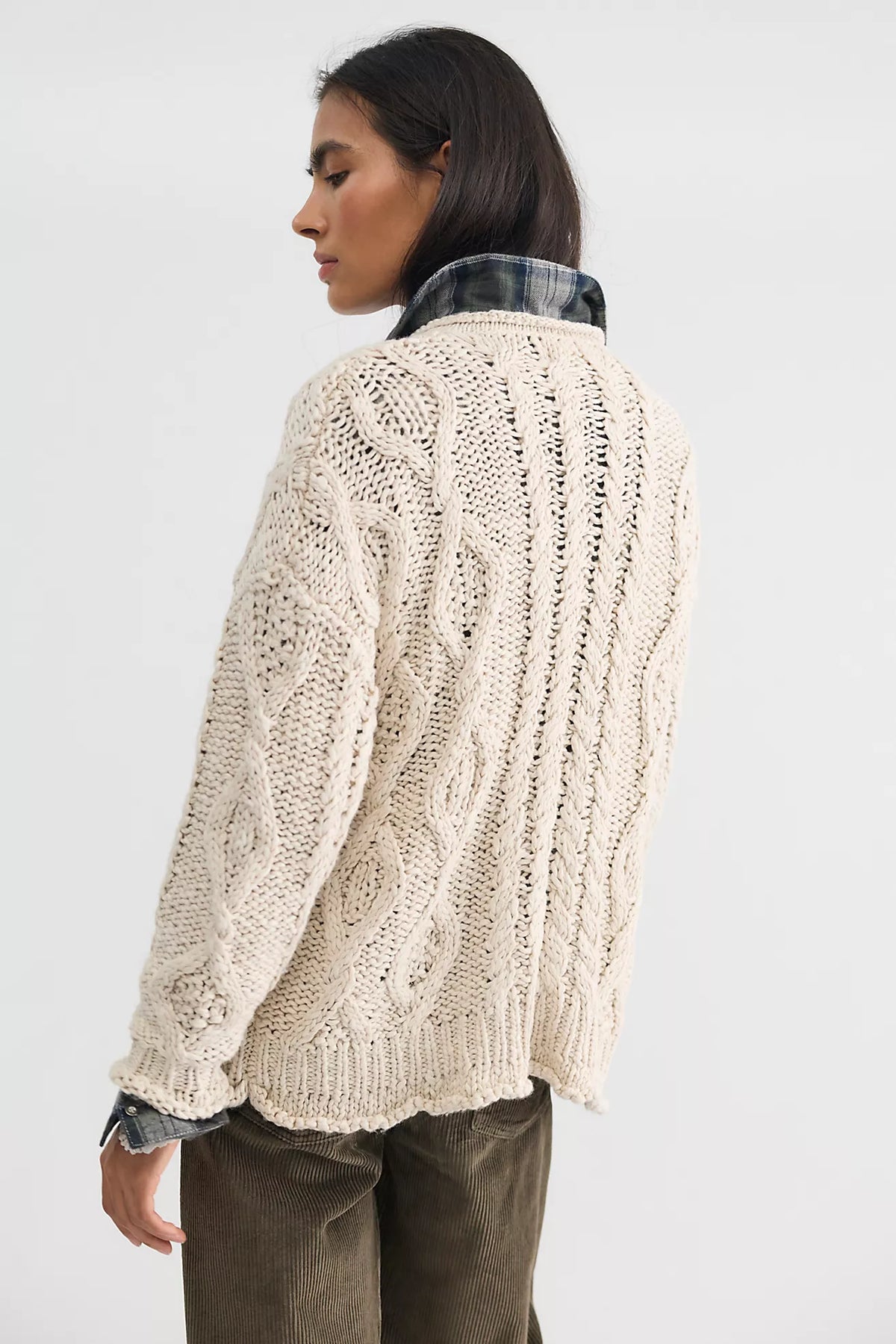 Opal Rollneck Knit Cardigan in Tea By Free People