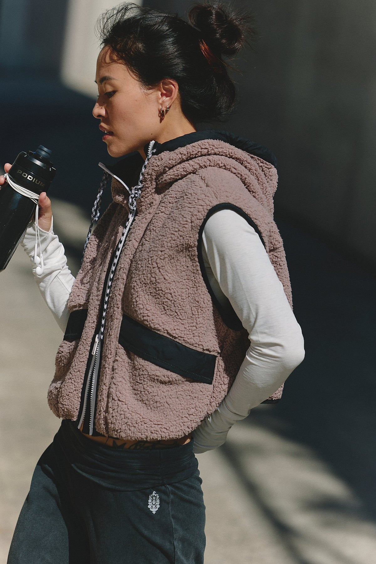 Sky High Vest in Smoky Plum by Free People