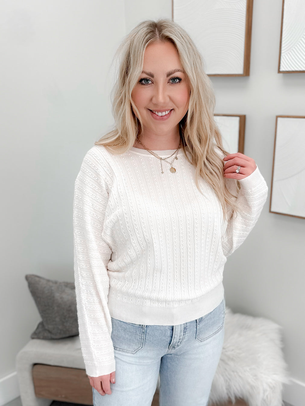 Juniper Sweater in Cloud