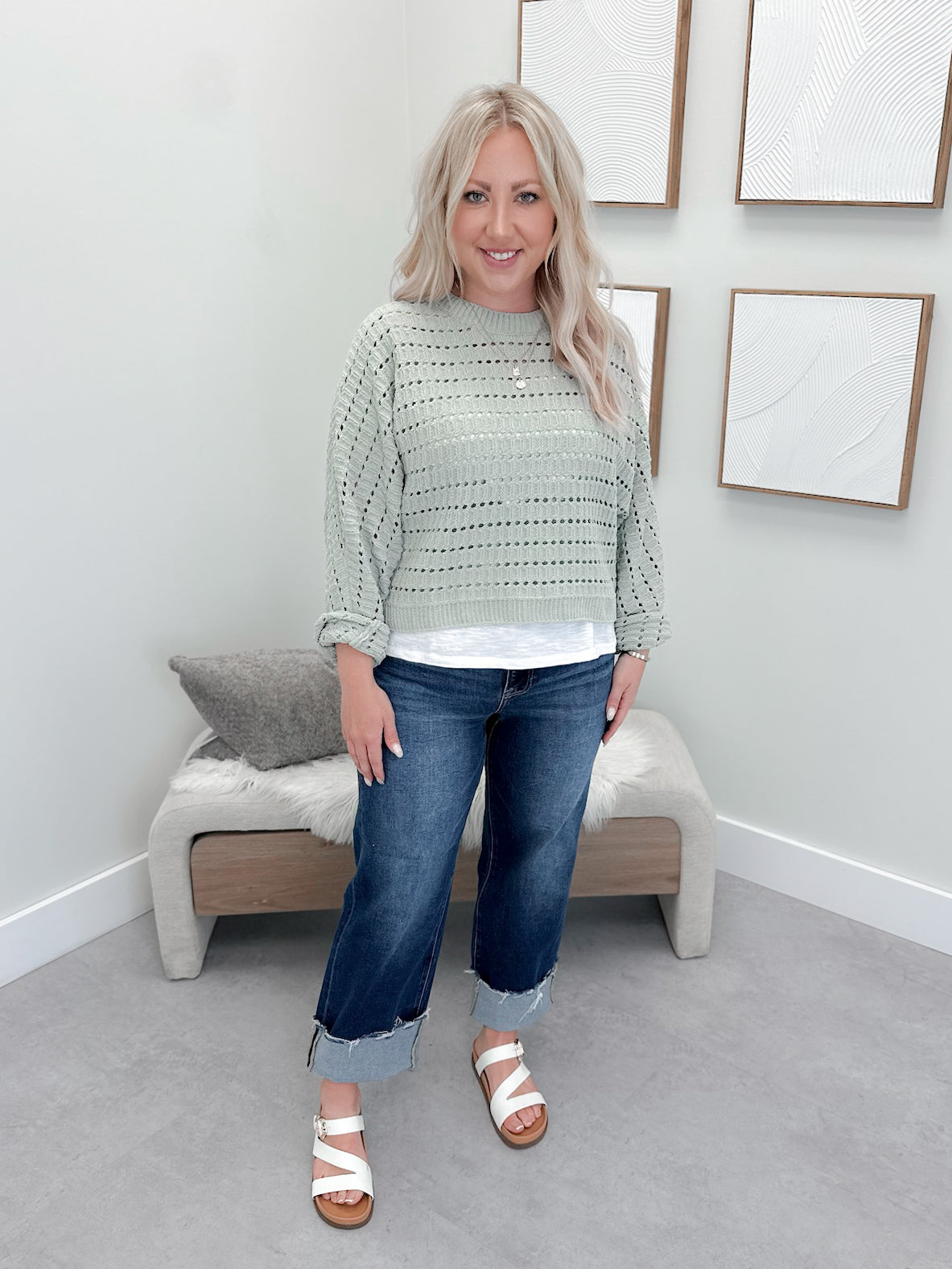Irene Sweater in Sage