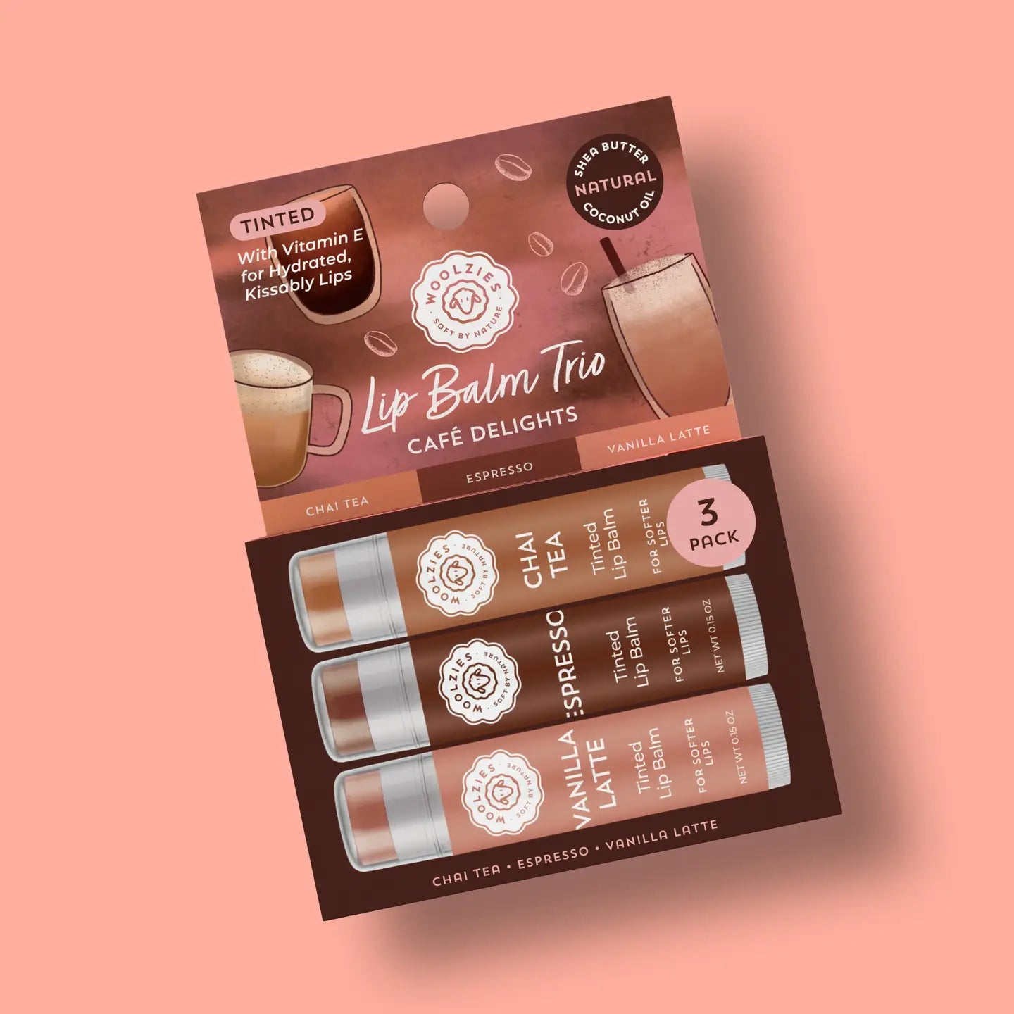 Cafe Delights Tinted Lip Balm Trio