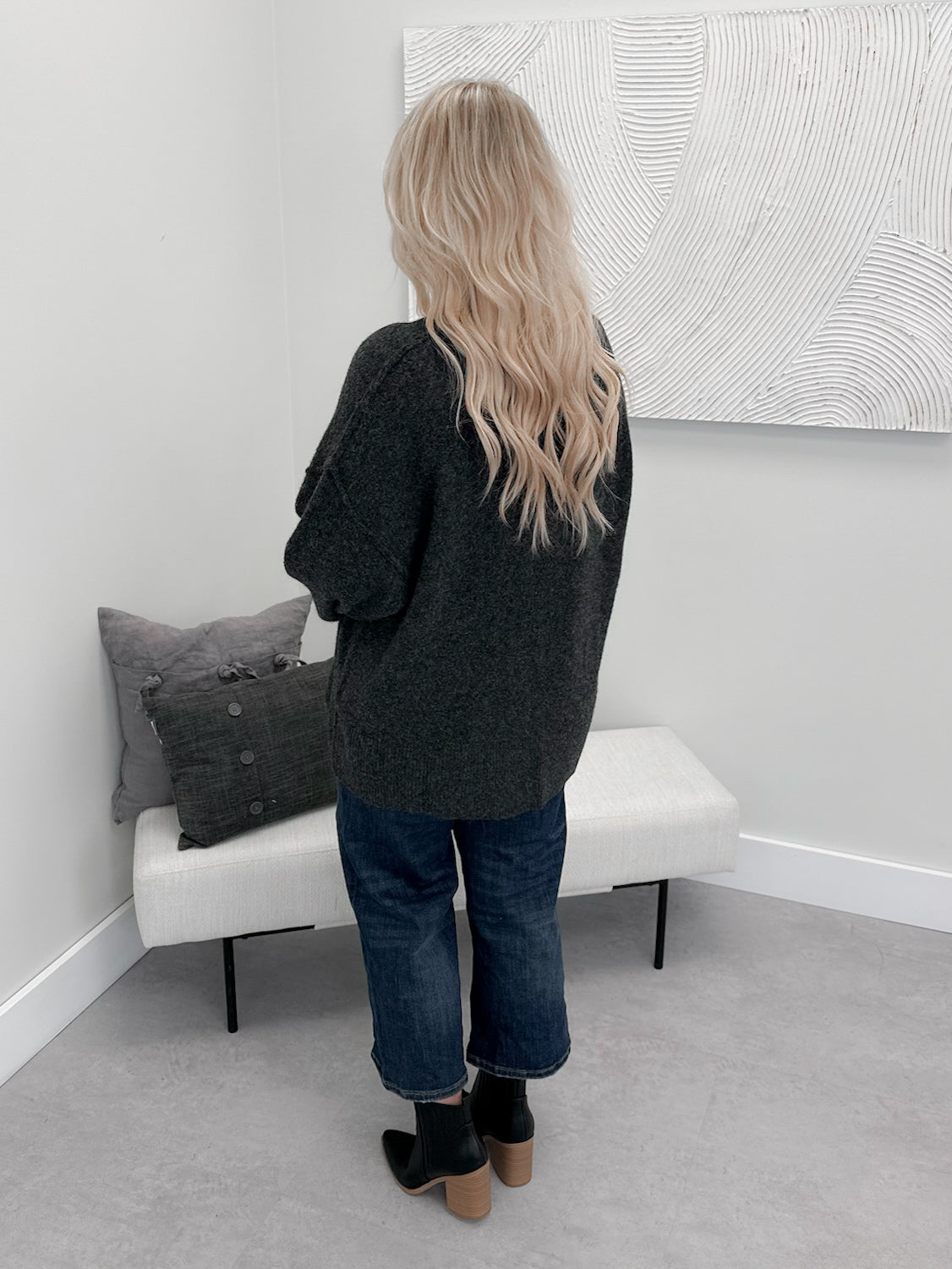 Faith Sweater in Charcoal