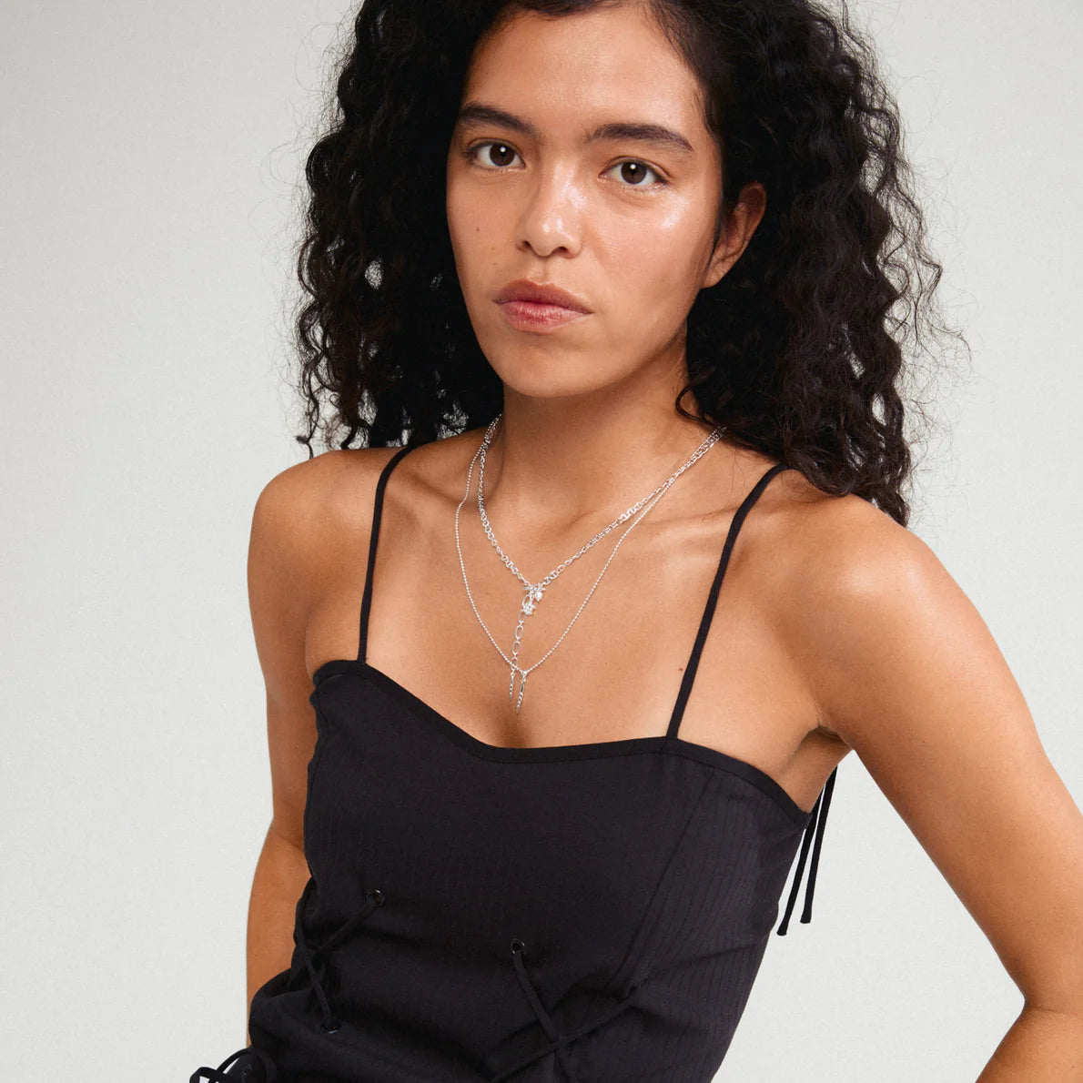 Boho Beach Chain Set in Silver