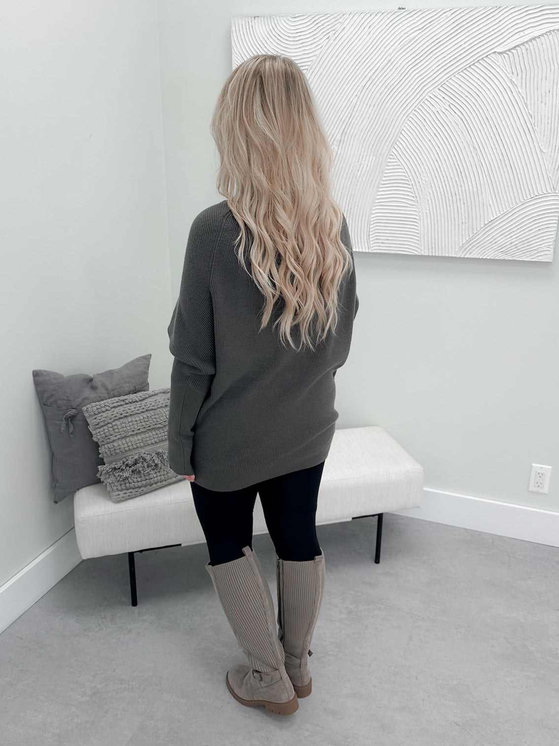 1129 Sweater in Iron by Twenty Nine The Label