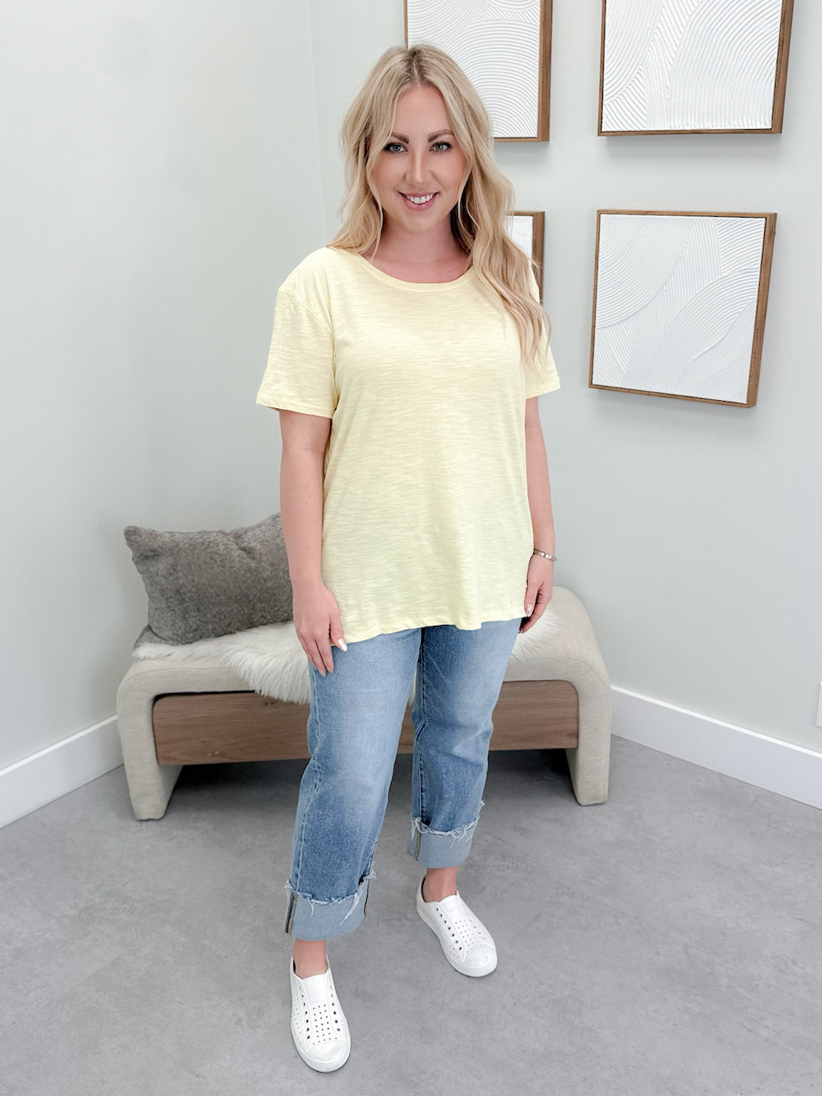 209 Tee in Lemon by Twenty Nine The Label