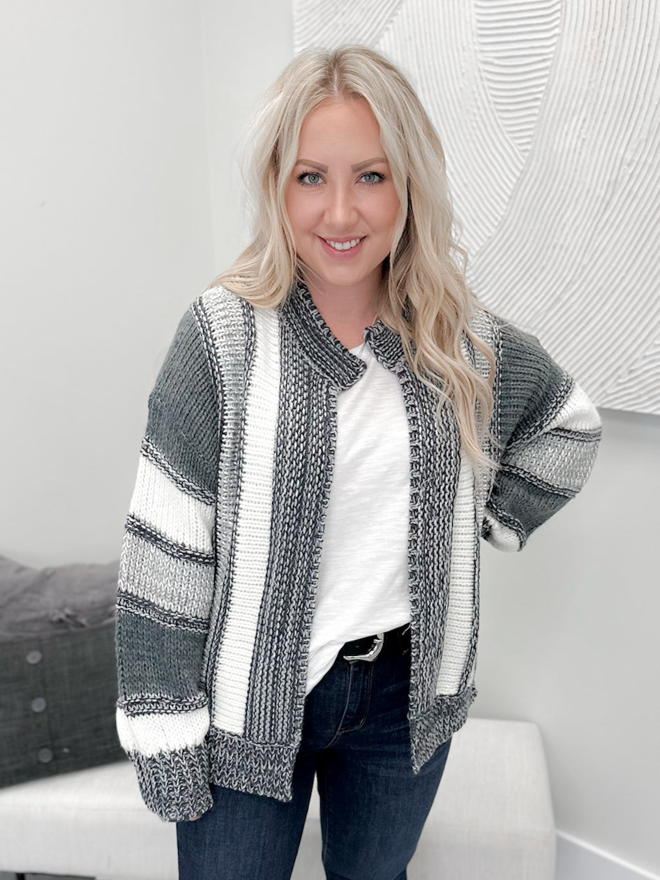 Jack Cardigan in Denim