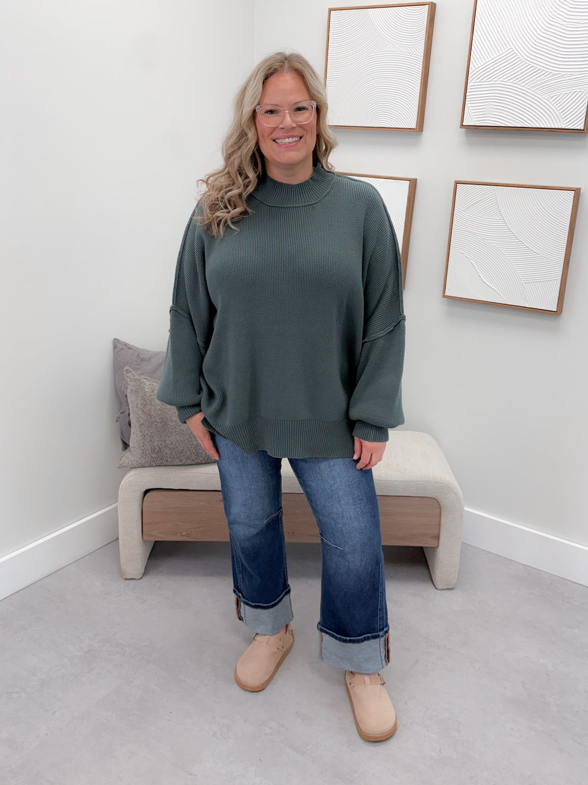 Eliana Sweater in Jade