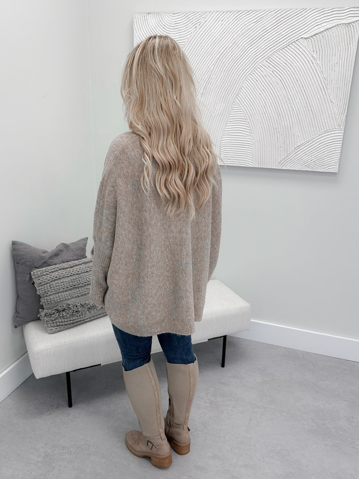 Ash Pocket Sweater in Khaki