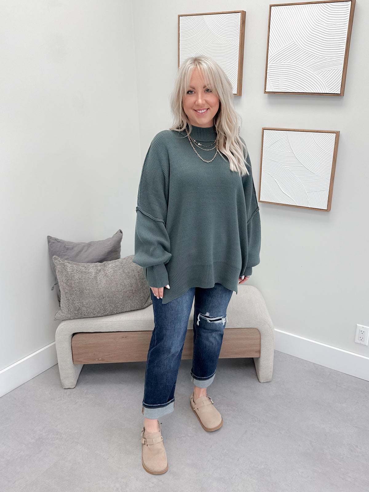 Eliana Sweater in Jade