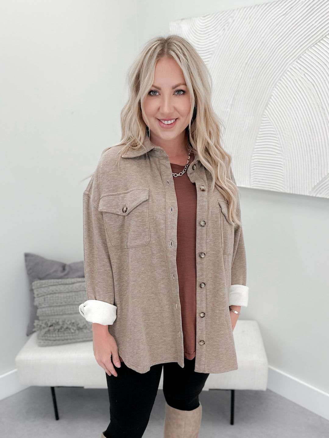 Janny Shacket in Mocha