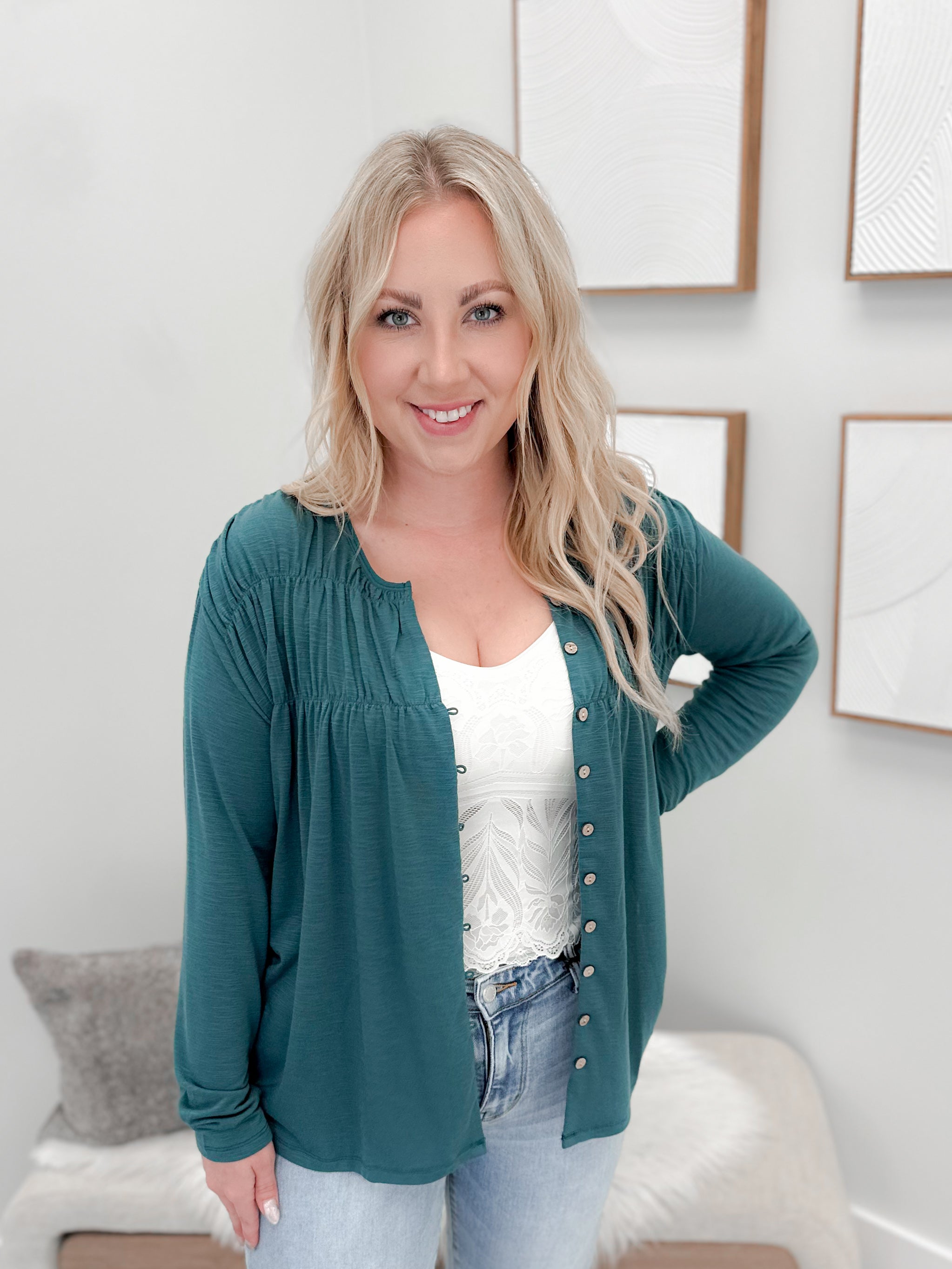 Tru Long Sleeve in Sea Green