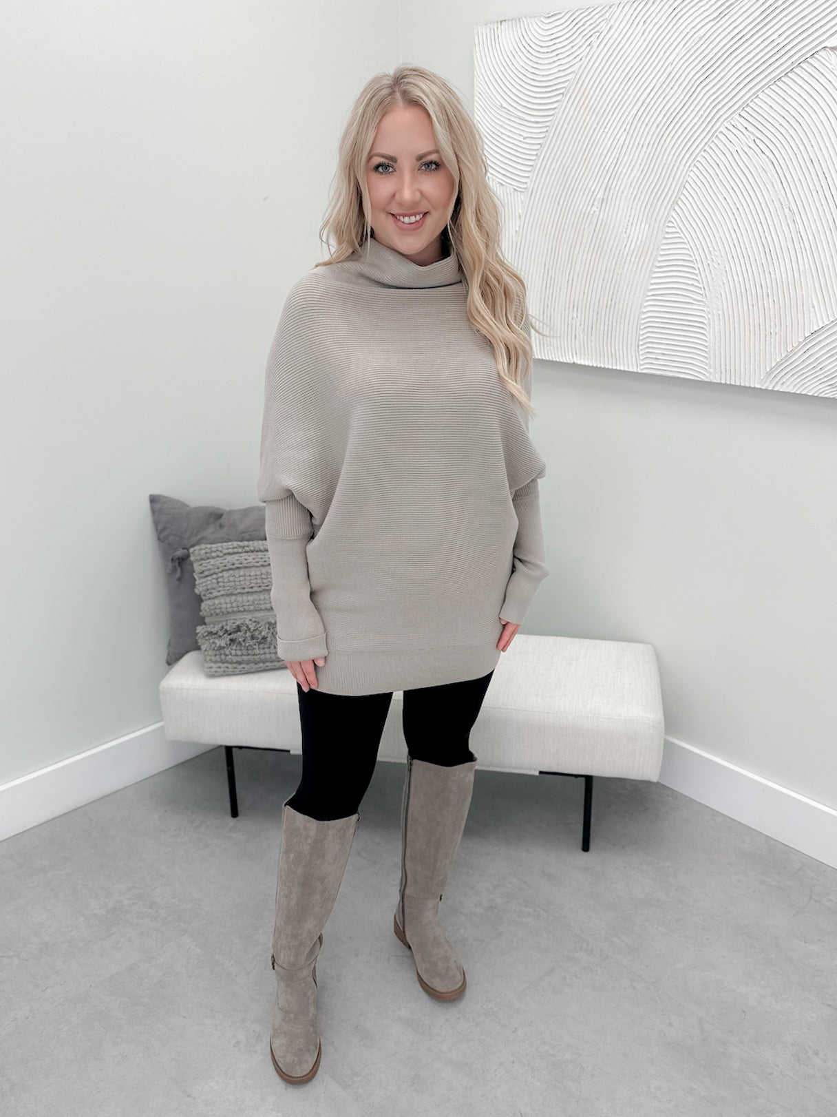 1129 Sweater in Stone by Twenty Nine The Label