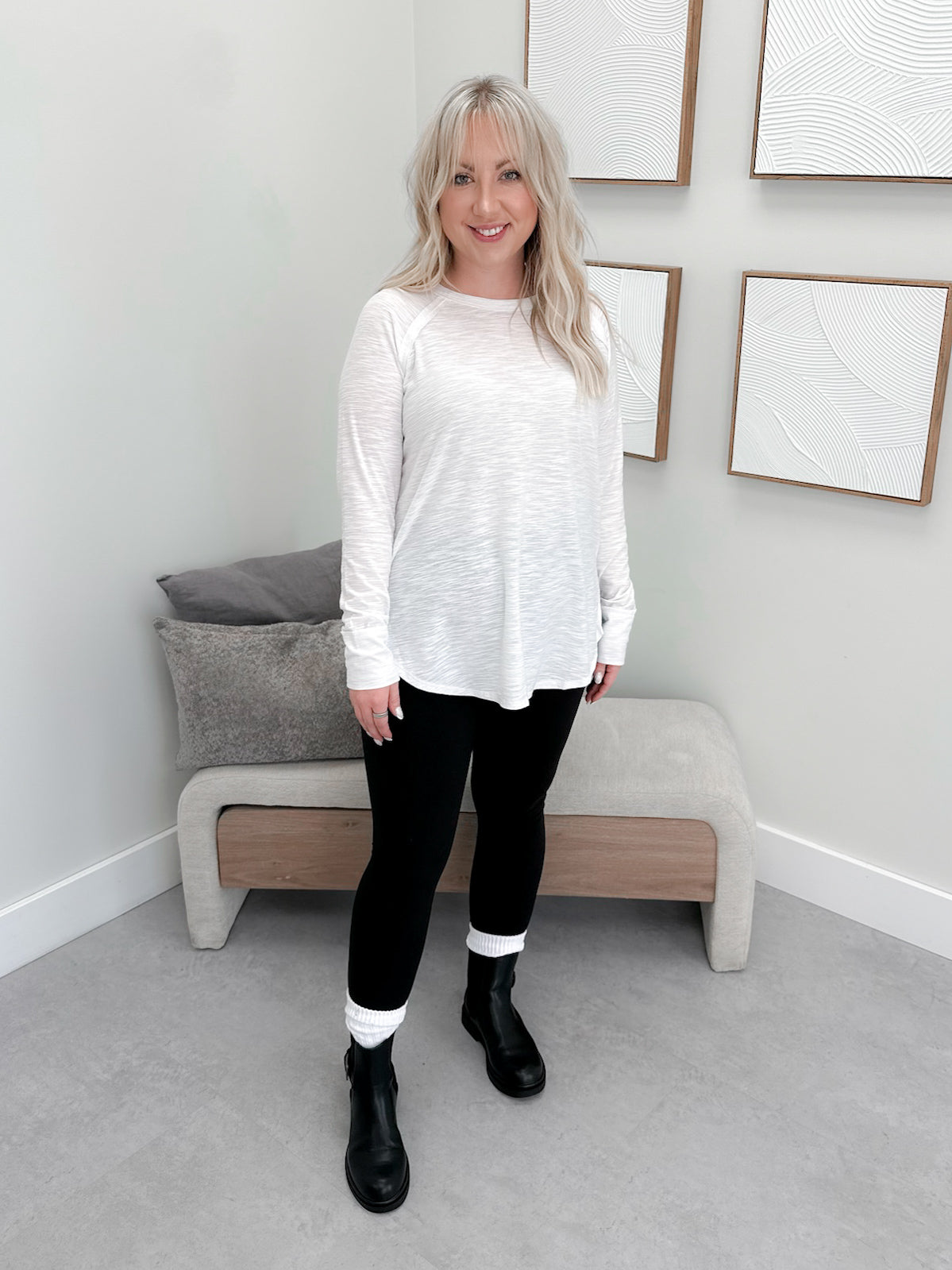 Amalia Long Sleeve in White