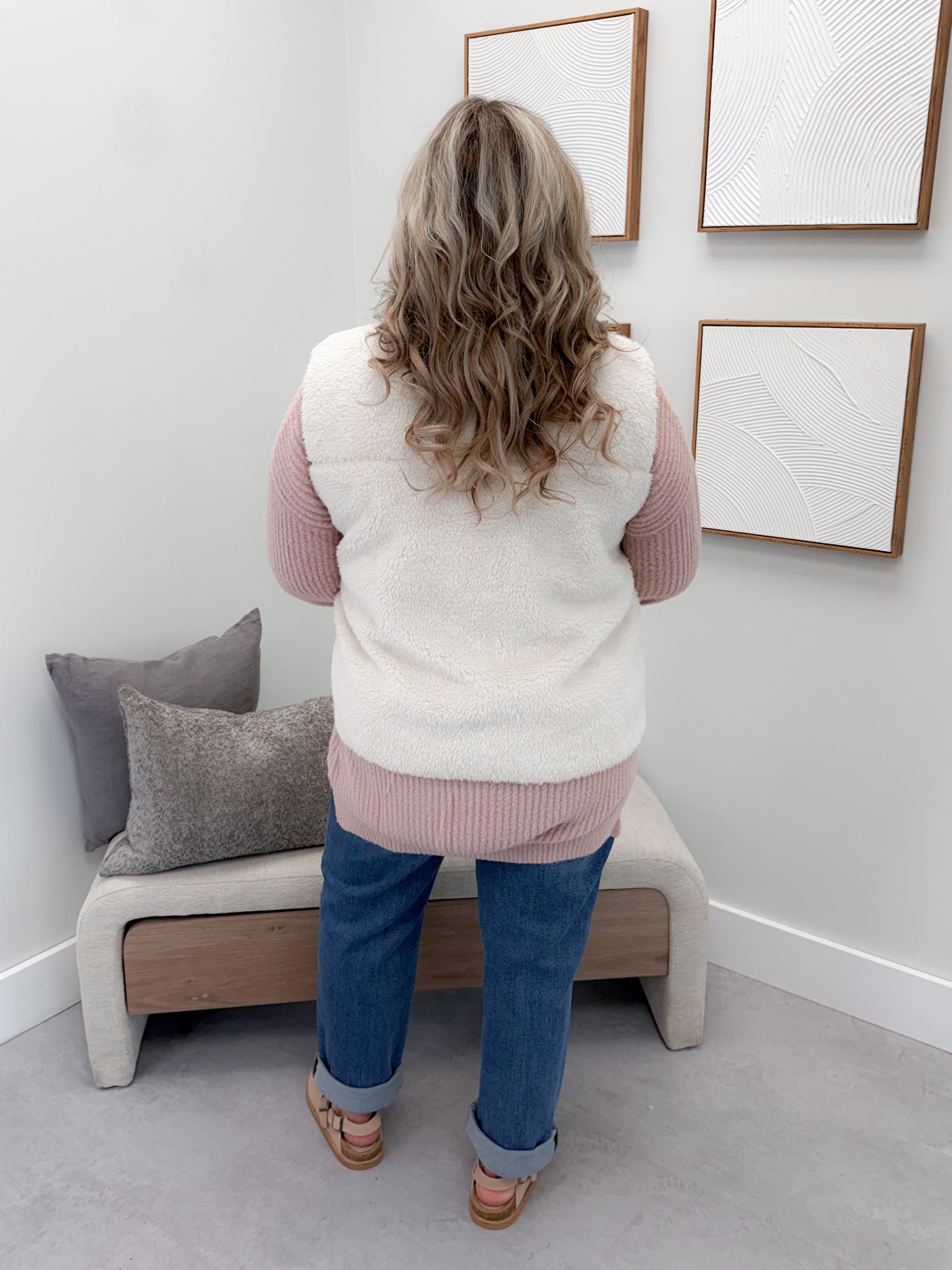 Ainsley Vest in Mauve