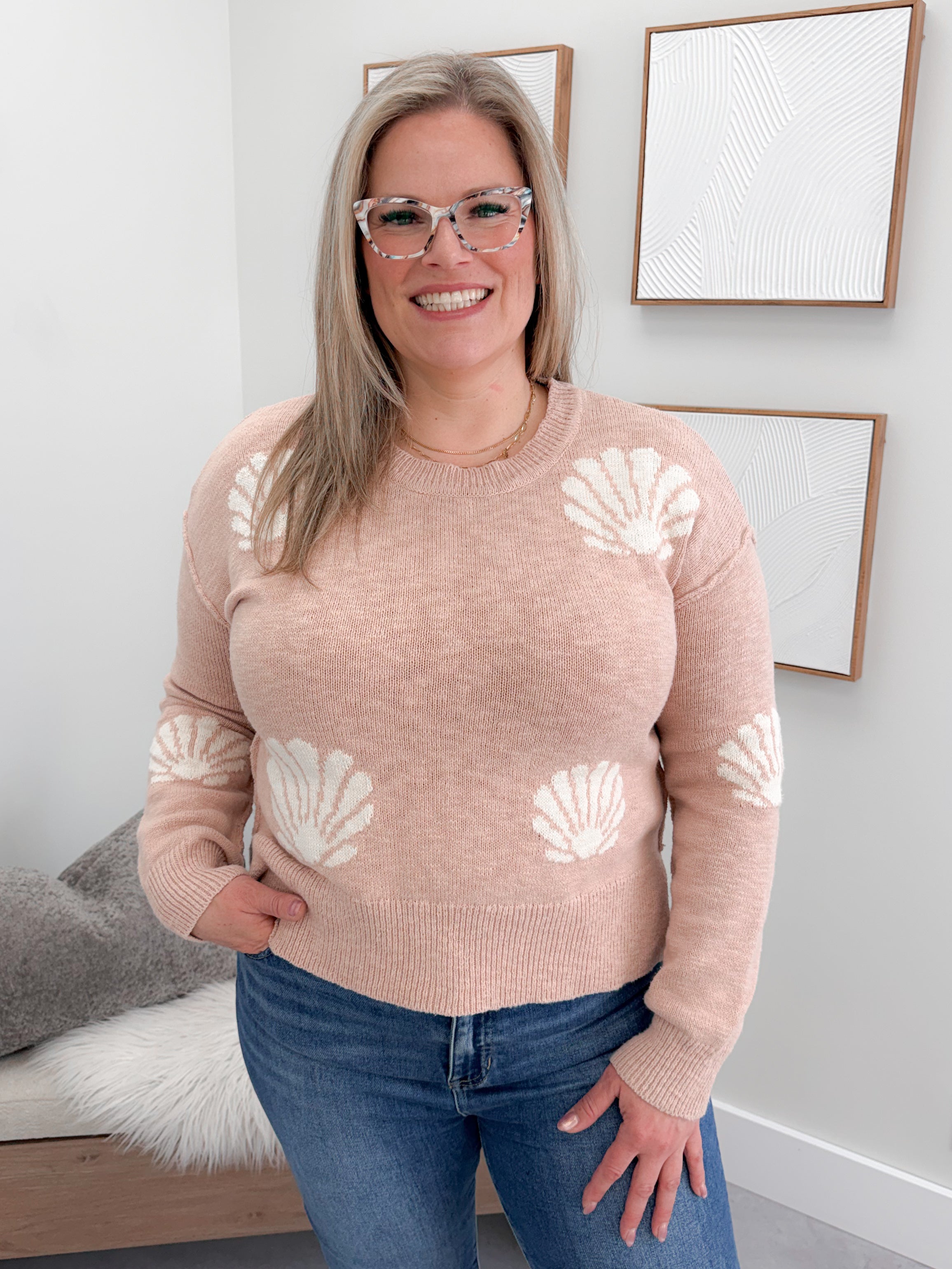 Shelly Sweater in Mauve