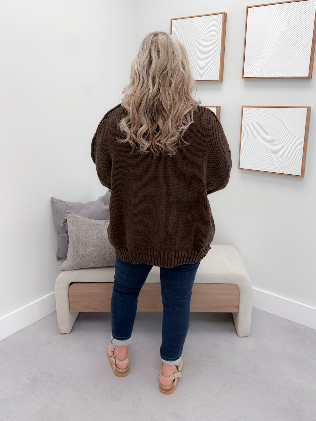 Asters Sweater in Coffee