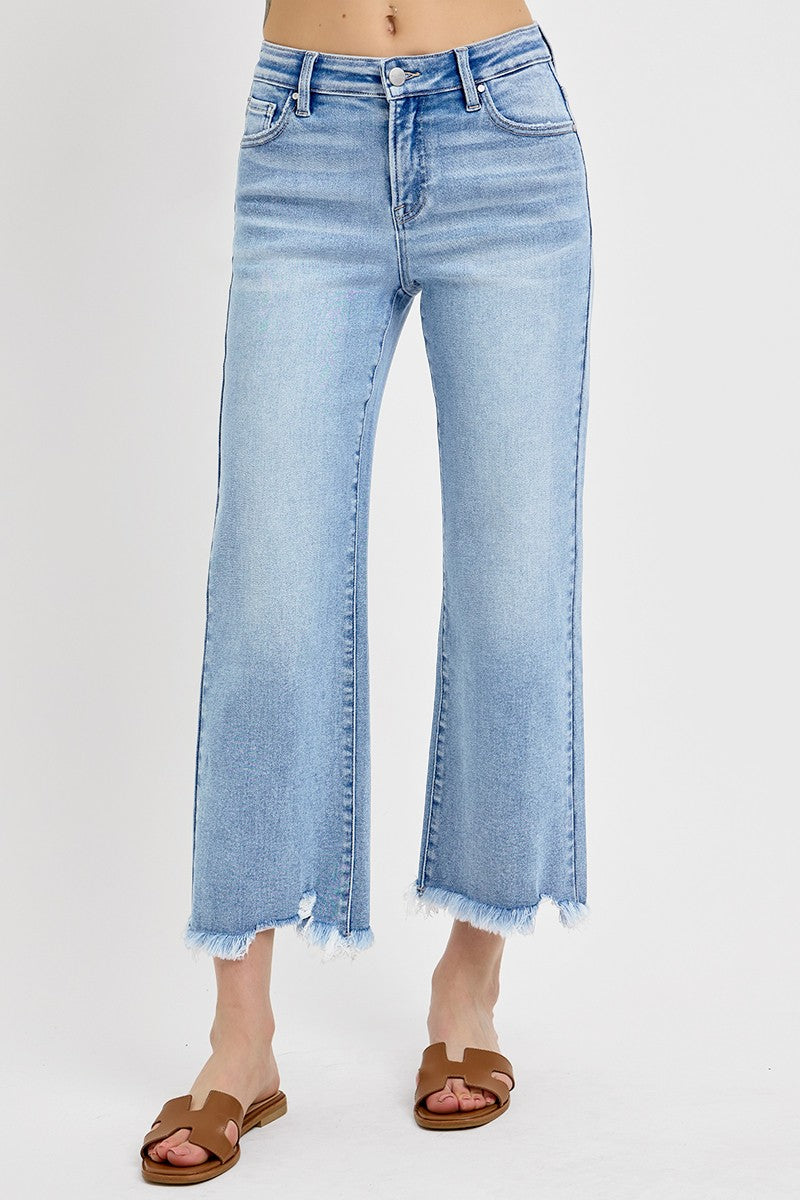Dylan Cropped Straight Jeans by Risen