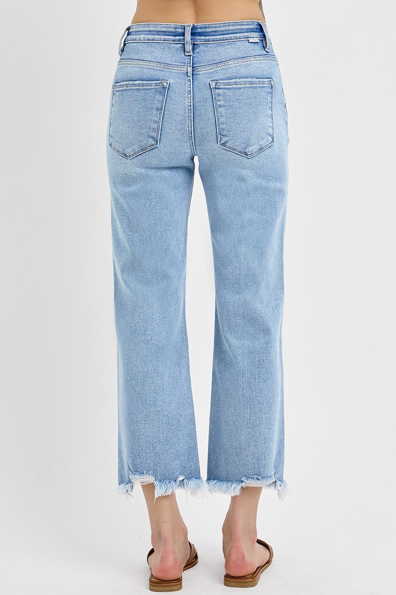 Dylan Cropped Straight Jeans by Risen