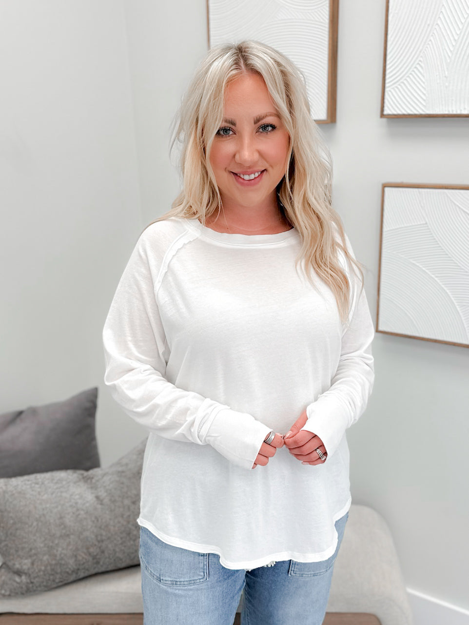 Harlyn Long Sleeve in Cloud