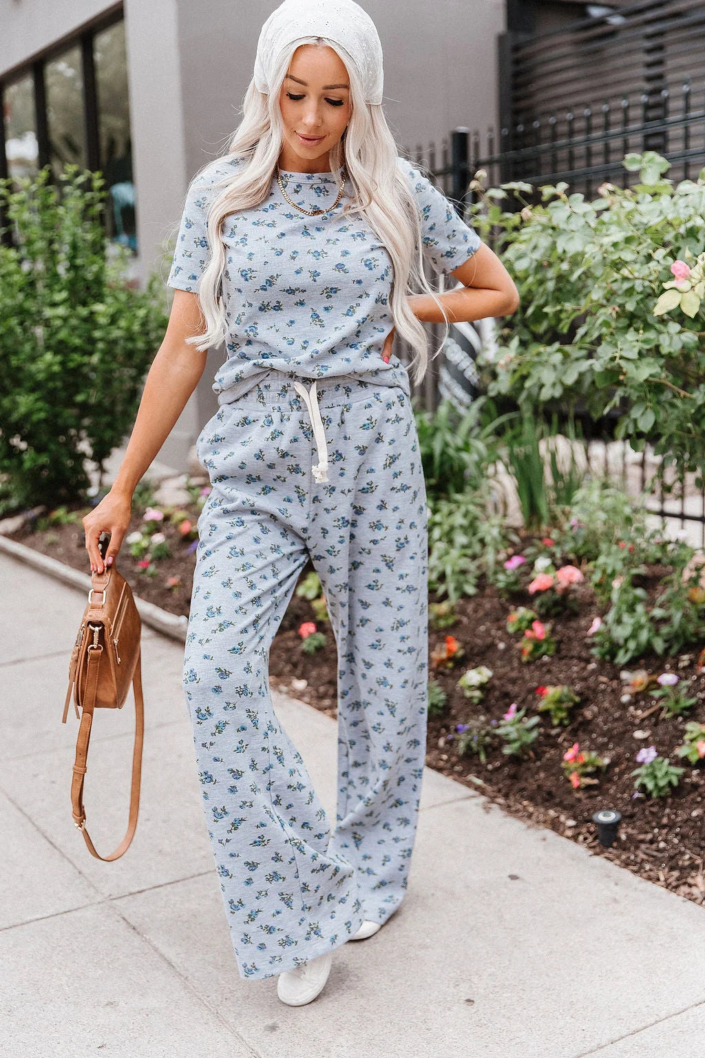 Waffle 24/7 Pant in Garden Girl by Ampersand Avenue