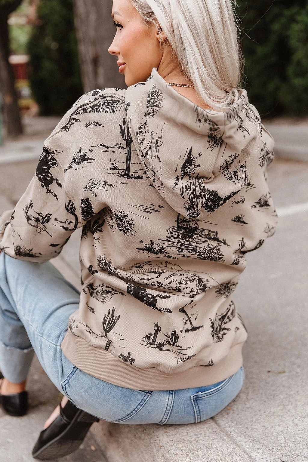 Everywear Hoodie in Cowboy Country by Ampersand Ave