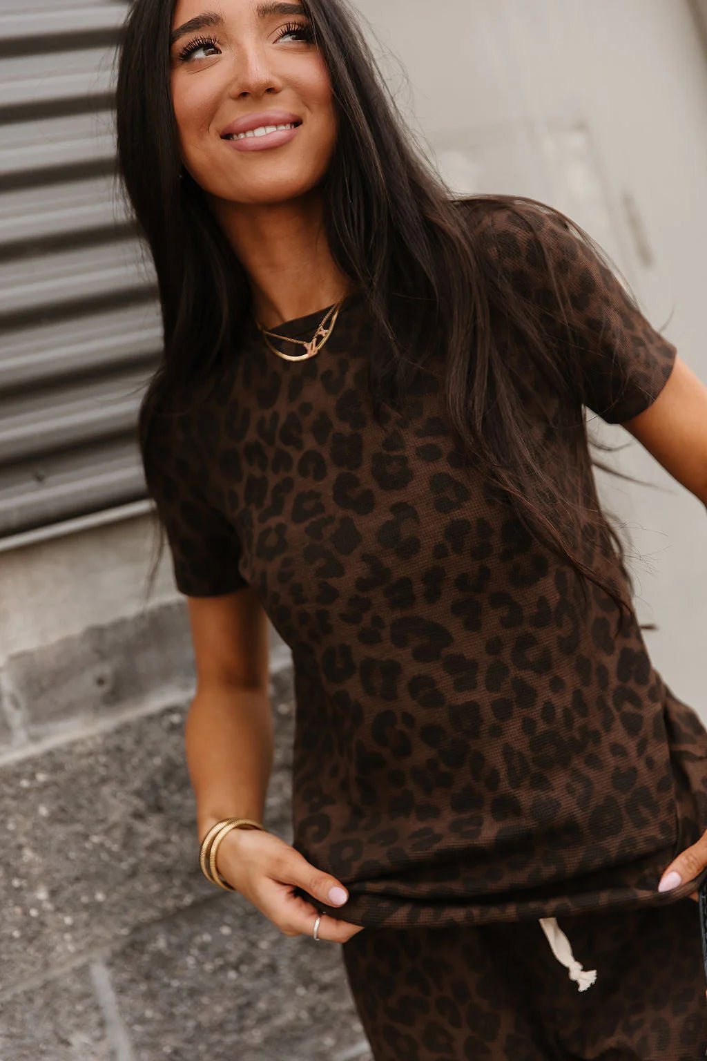 Waffle Lulu Tee in Roam Wild by Ampersand Ave
