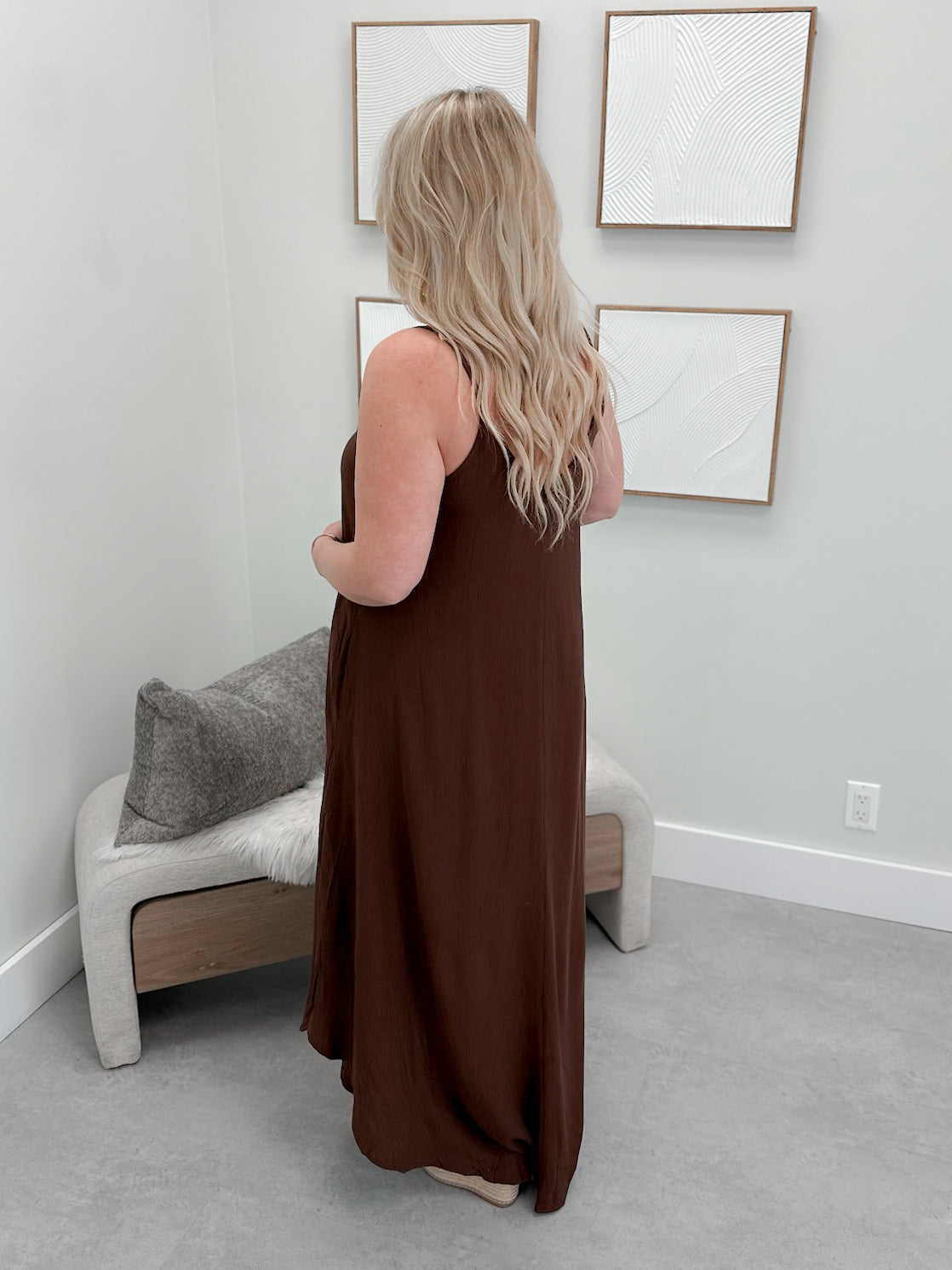 Cosmo Dress in Brown