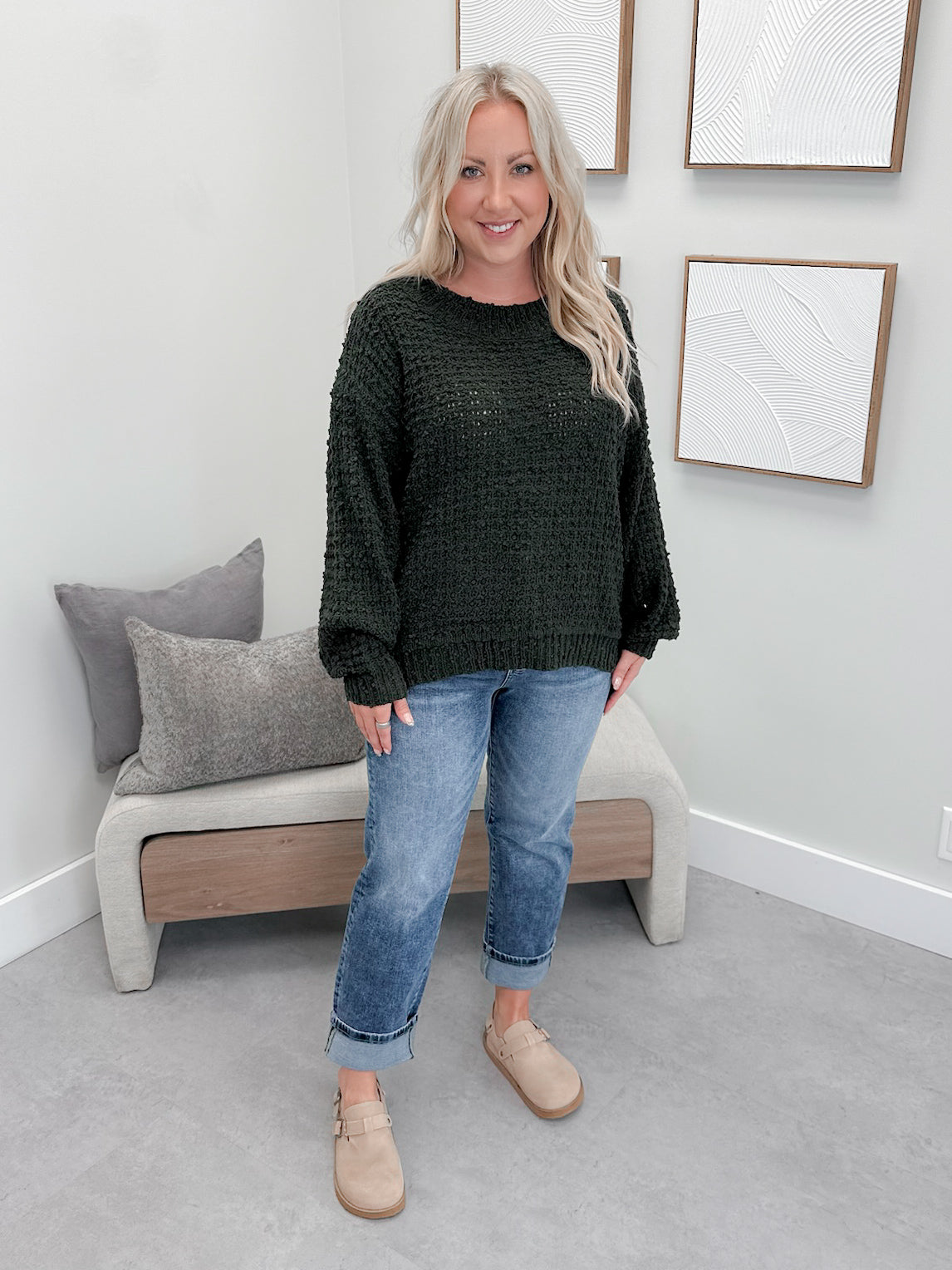 Gail Sweater in Olive