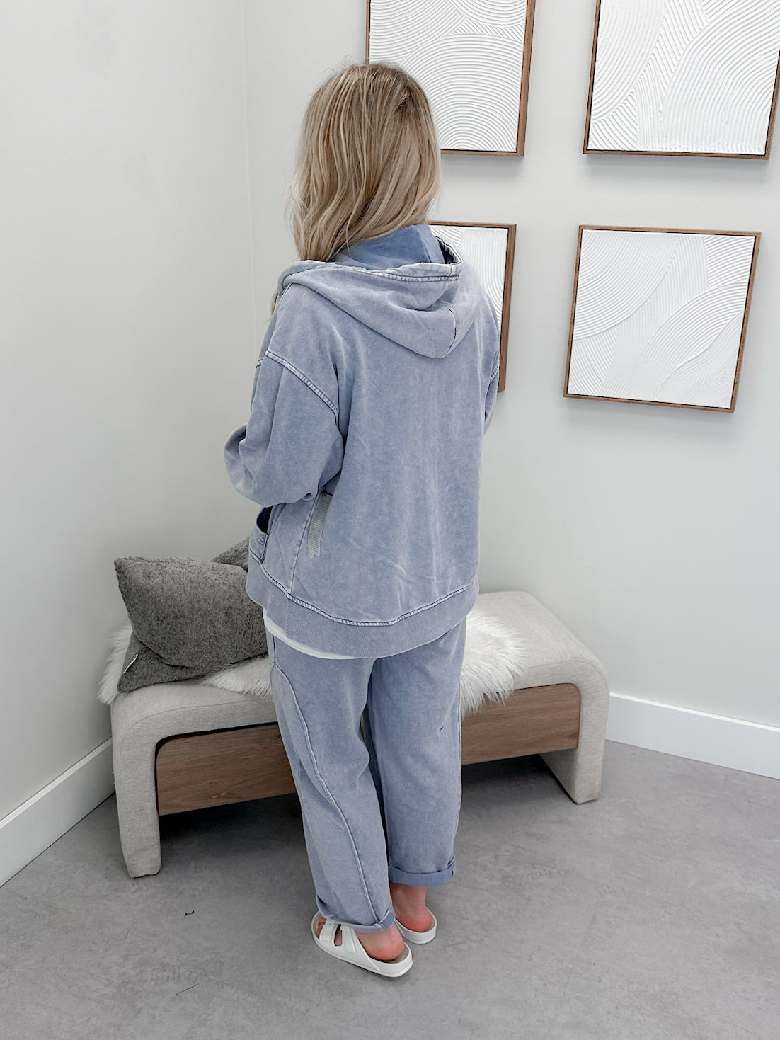 York Joggers in Ash Blue
