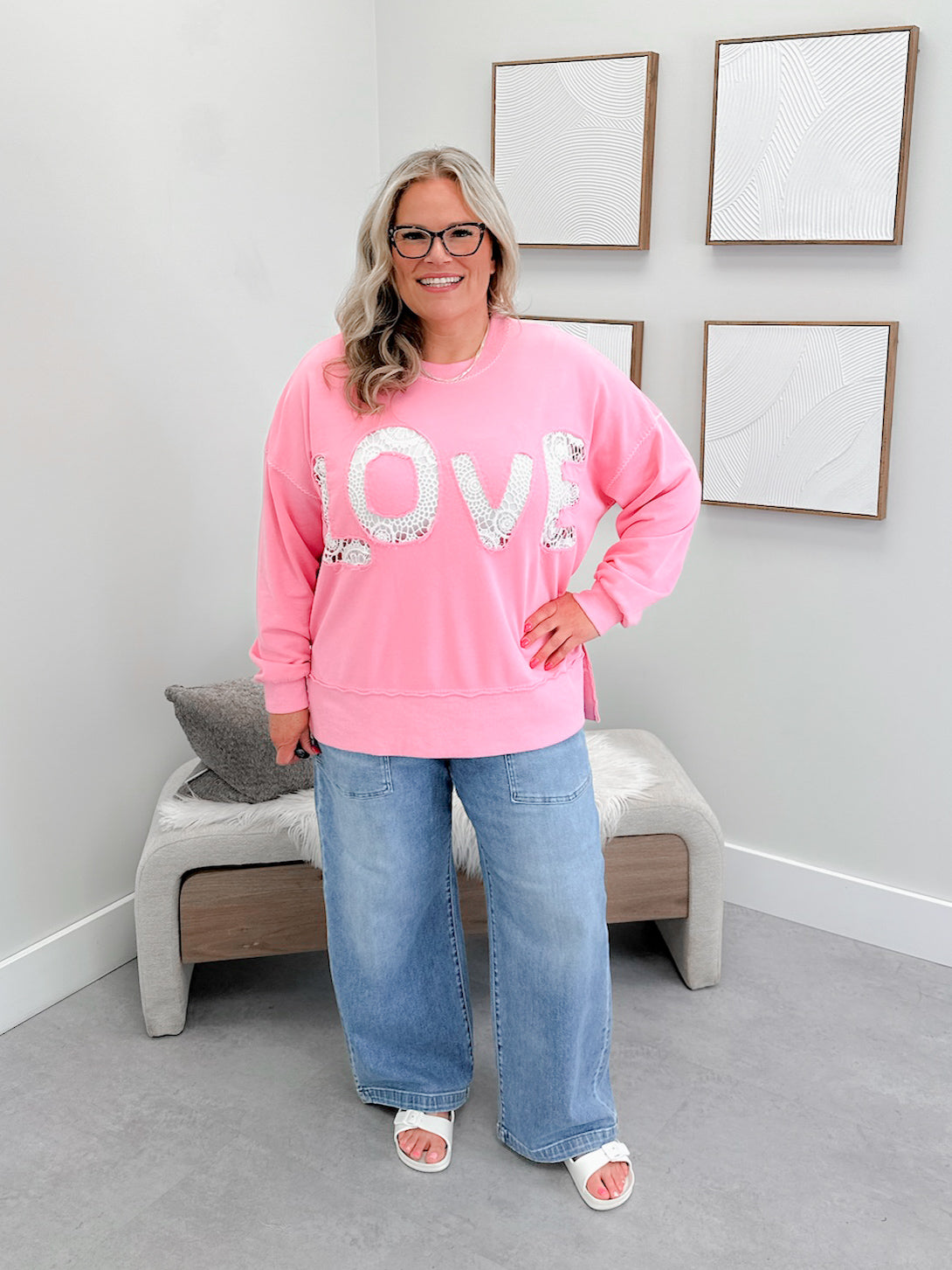 Lovely Pullover in Pink