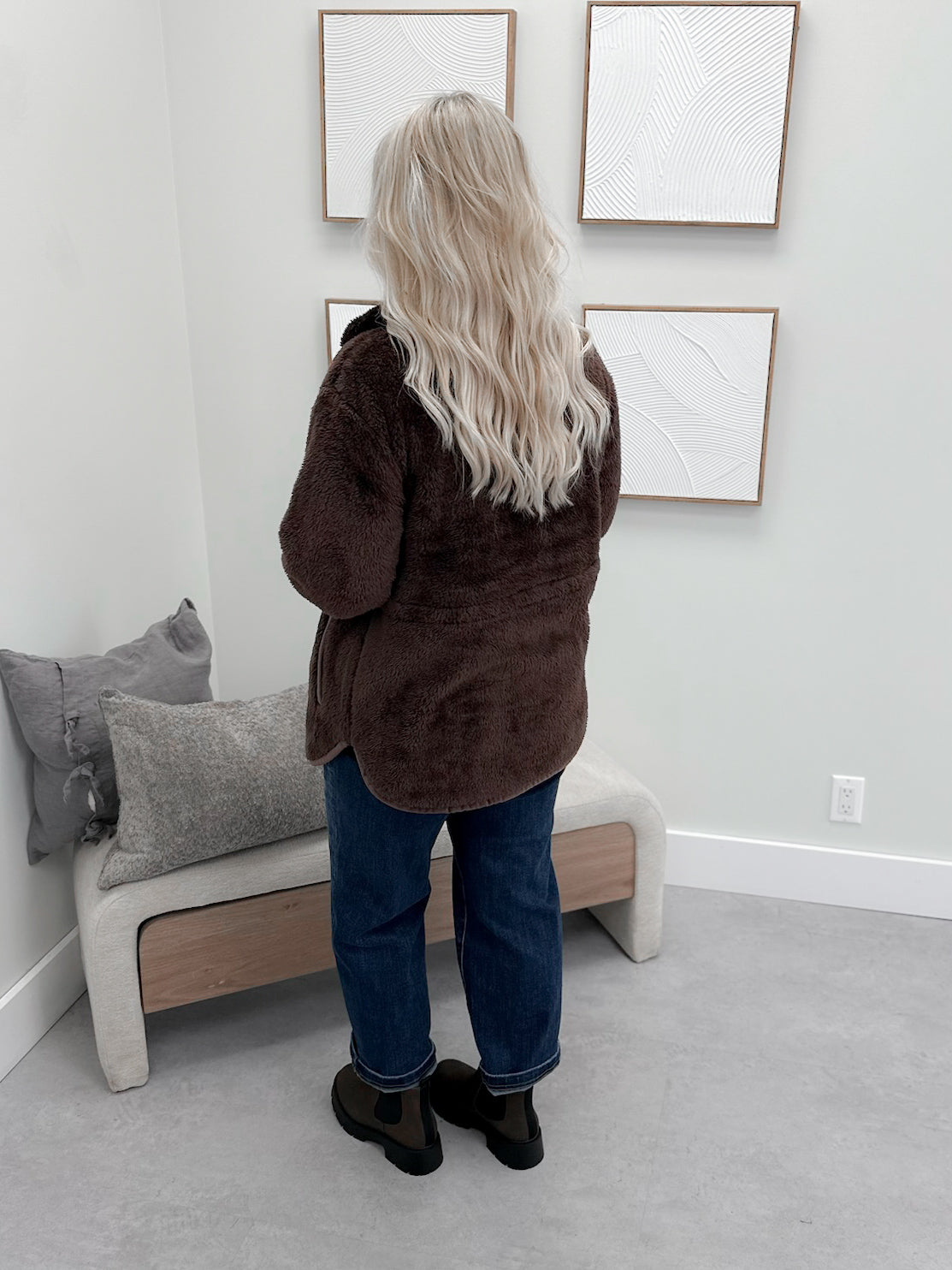 Bently Dream Plush Jacket in Espresso