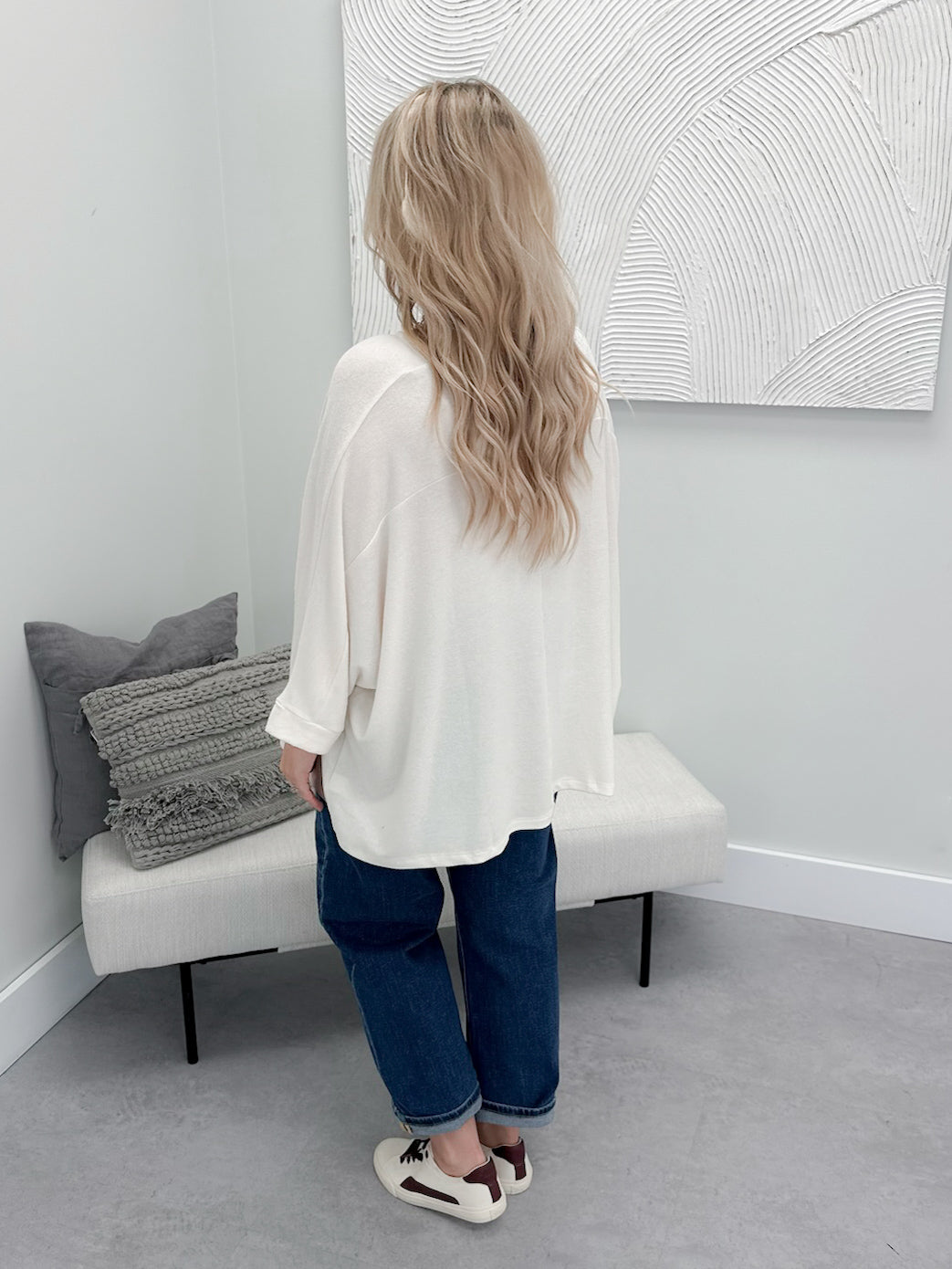 Finley Top in Cream