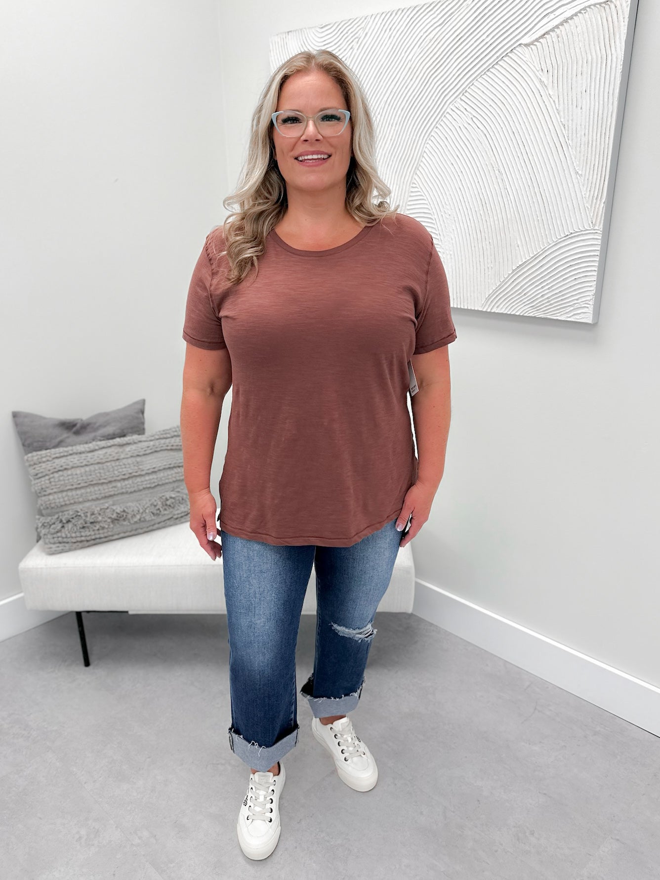 209 Tee in Cerise by Twenty Nine The Label