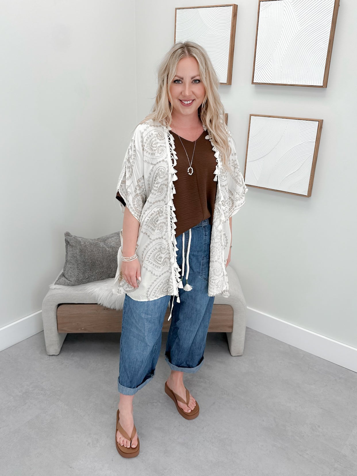 Mamba Cardigan in Wheat