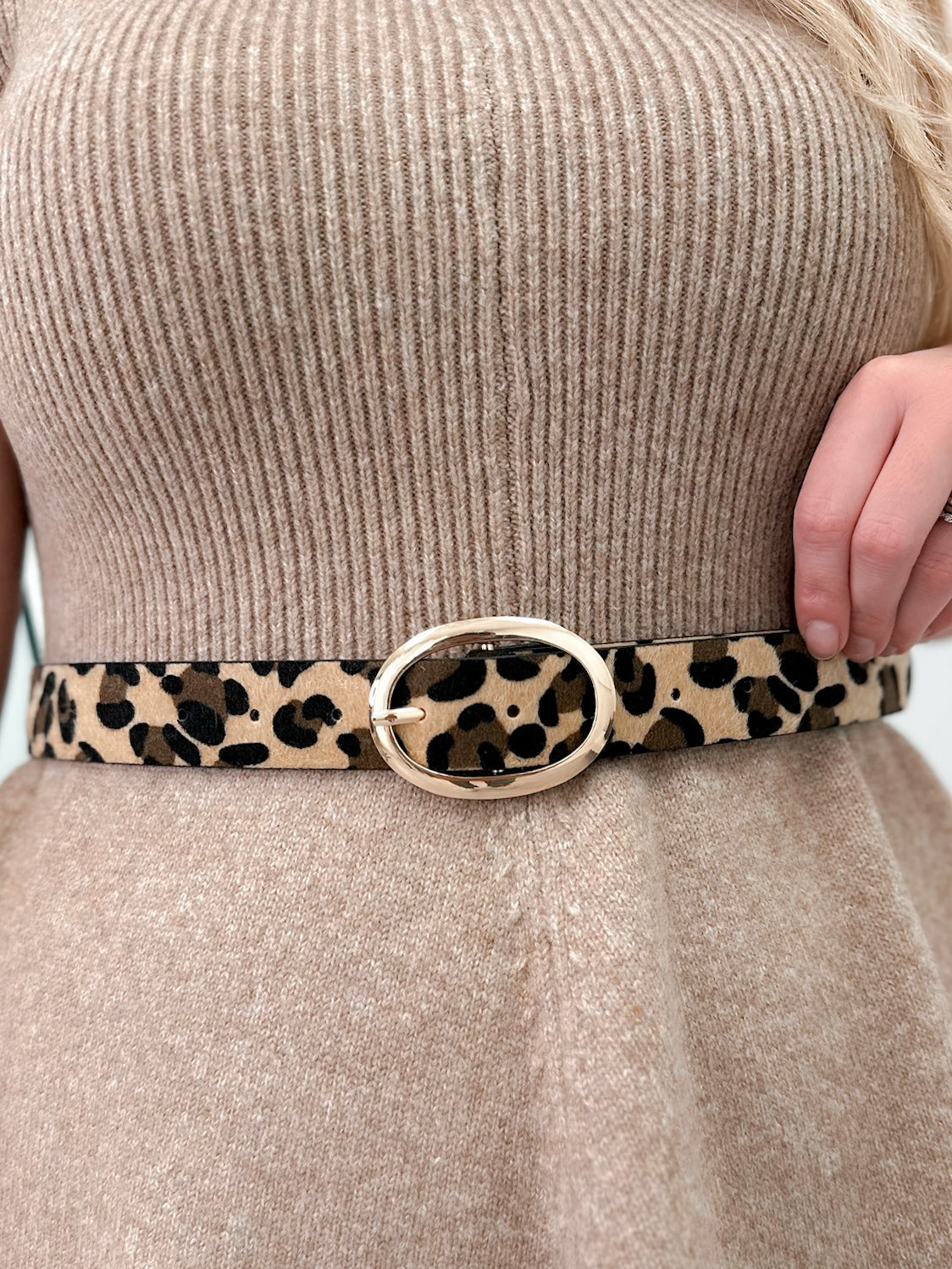 Lenny Leo Belt With Gold Buckle