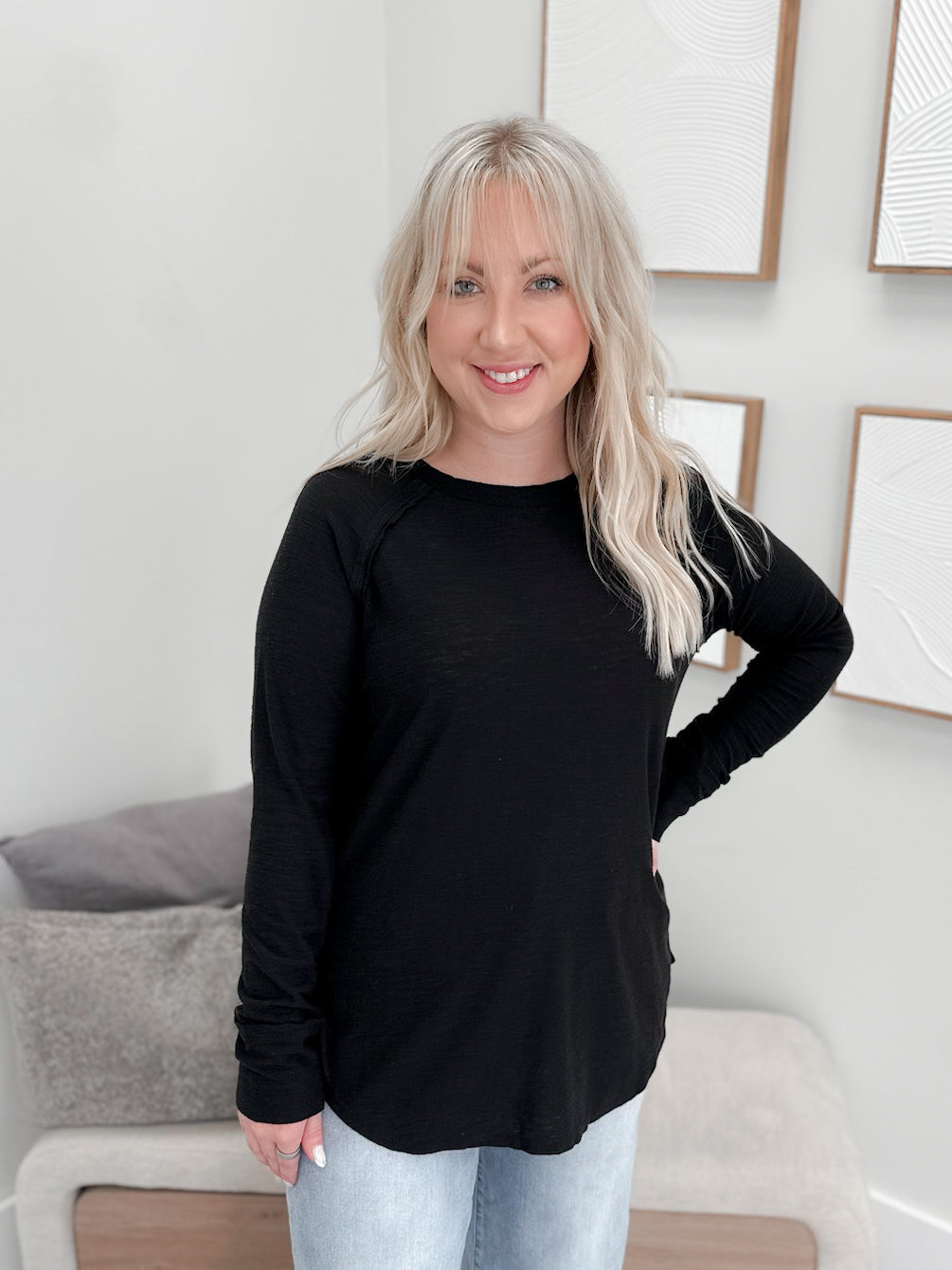 Amalia Long Sleeve in Black